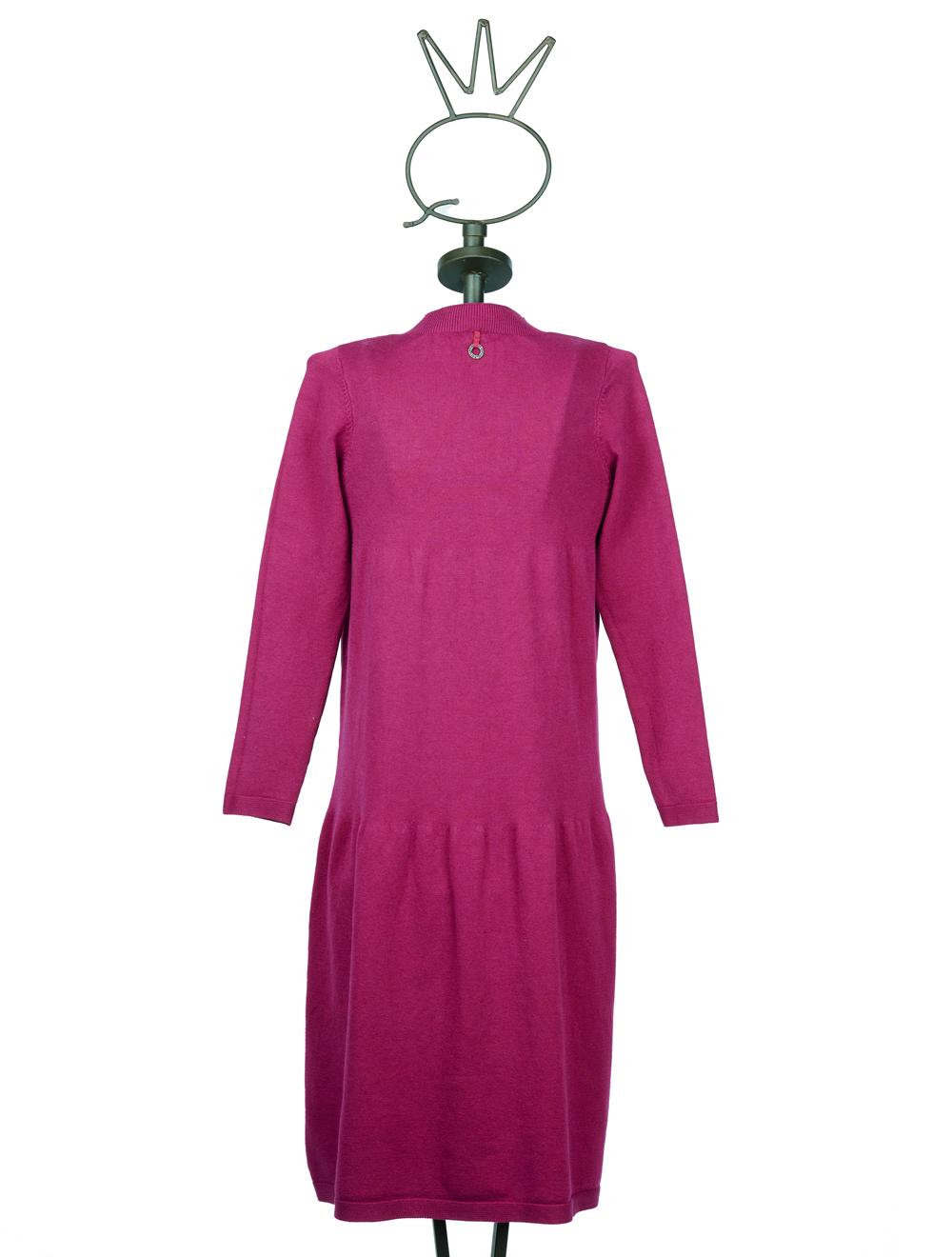 Save The Queen Abito longuette in tricot fuxia Presa