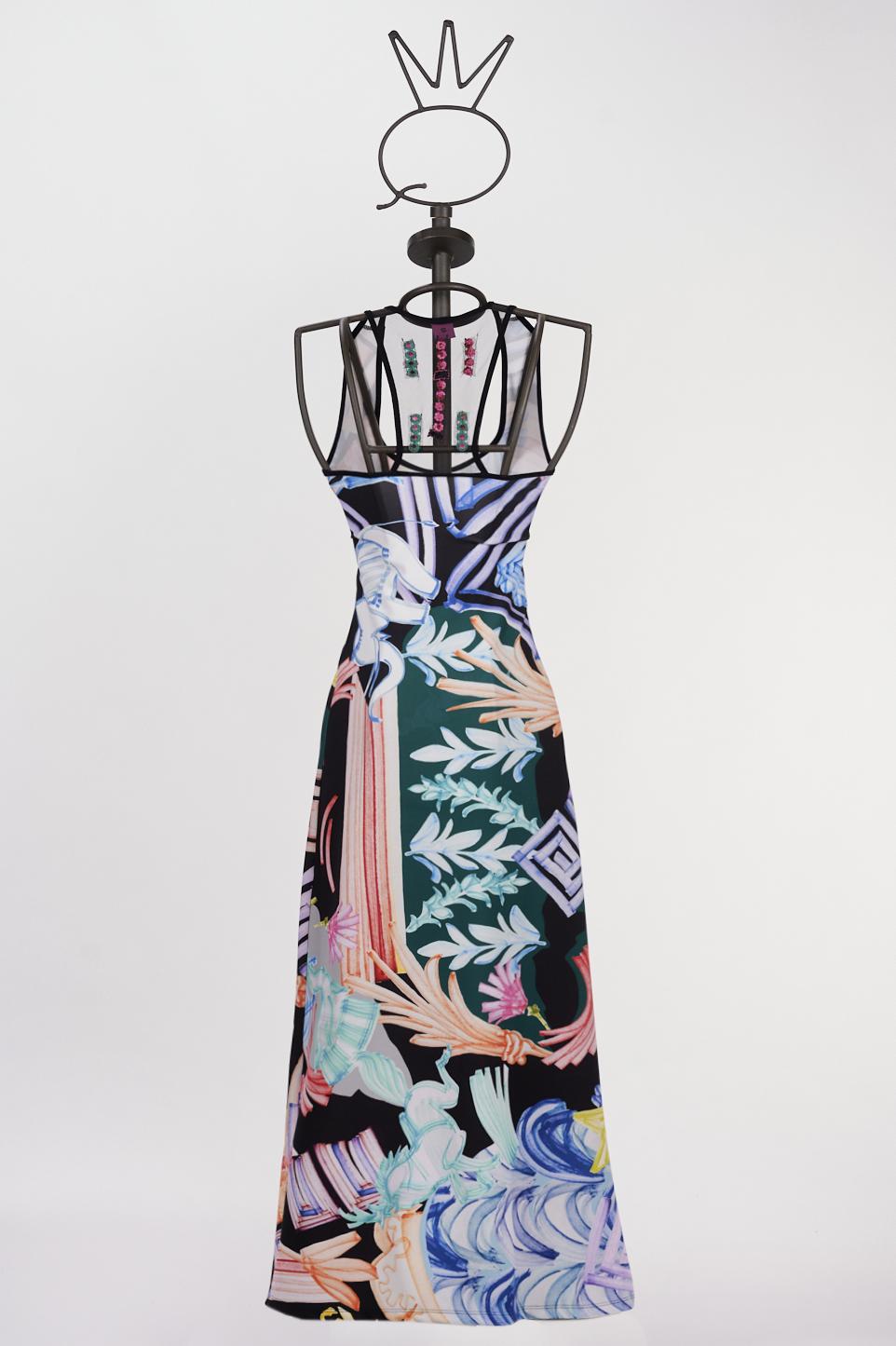 Save The Queen Vestito lungo stampato fantasia circo Saldi