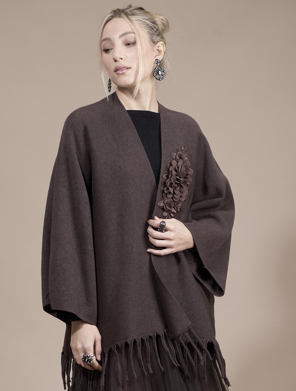 Save The Queen Cardigan tricot marrone Nuova