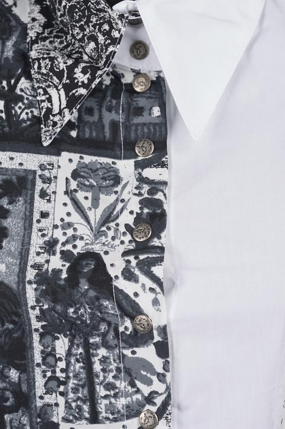 Save The Queen Camicia stampata in cotone Offerta San Valentino