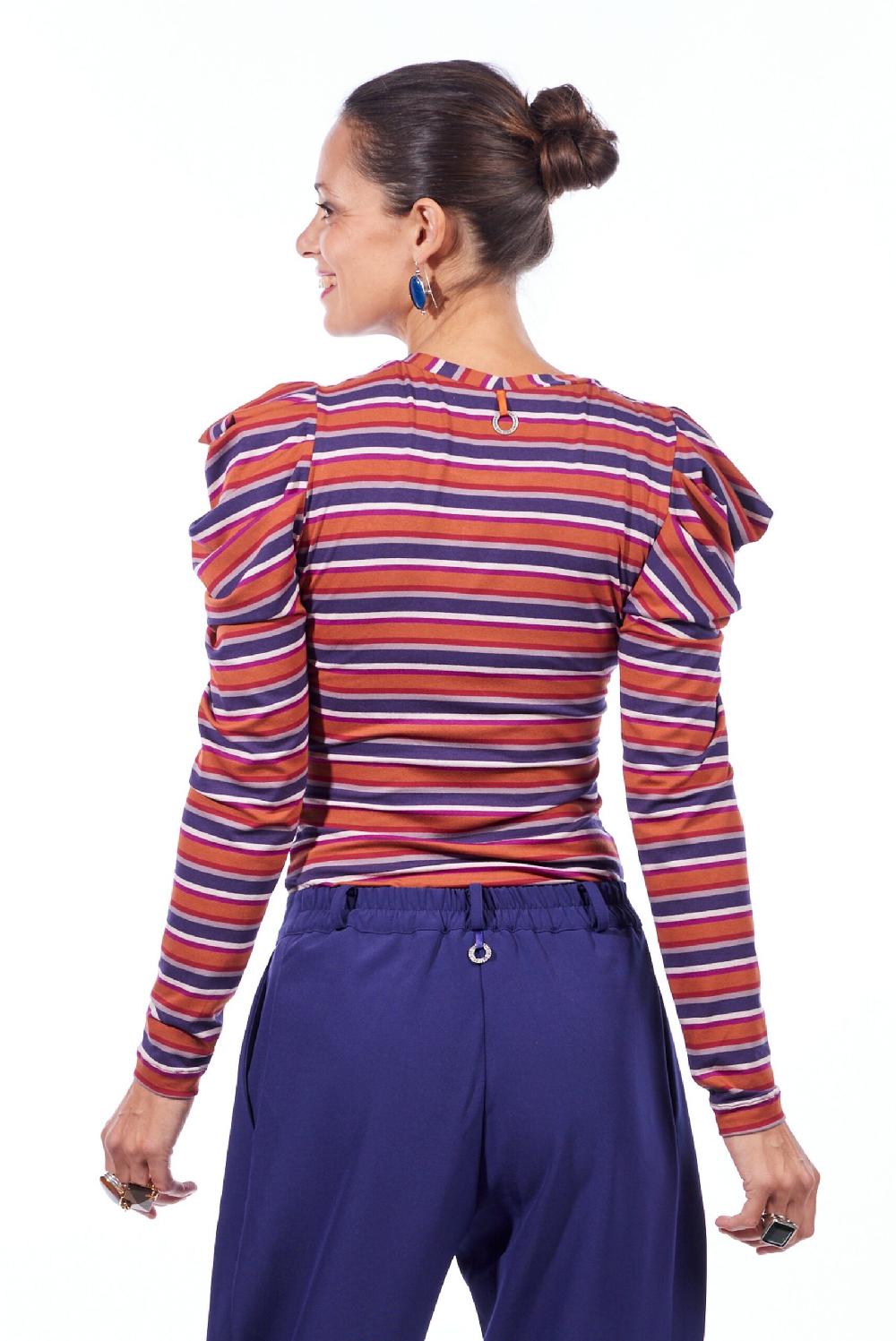 Save The Queen t-shirt a righe oblique Prezzo Ridotto