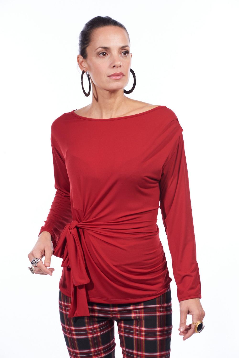 Save The Queen t-shirt in jersey rosso cardinale Offerte esclusive