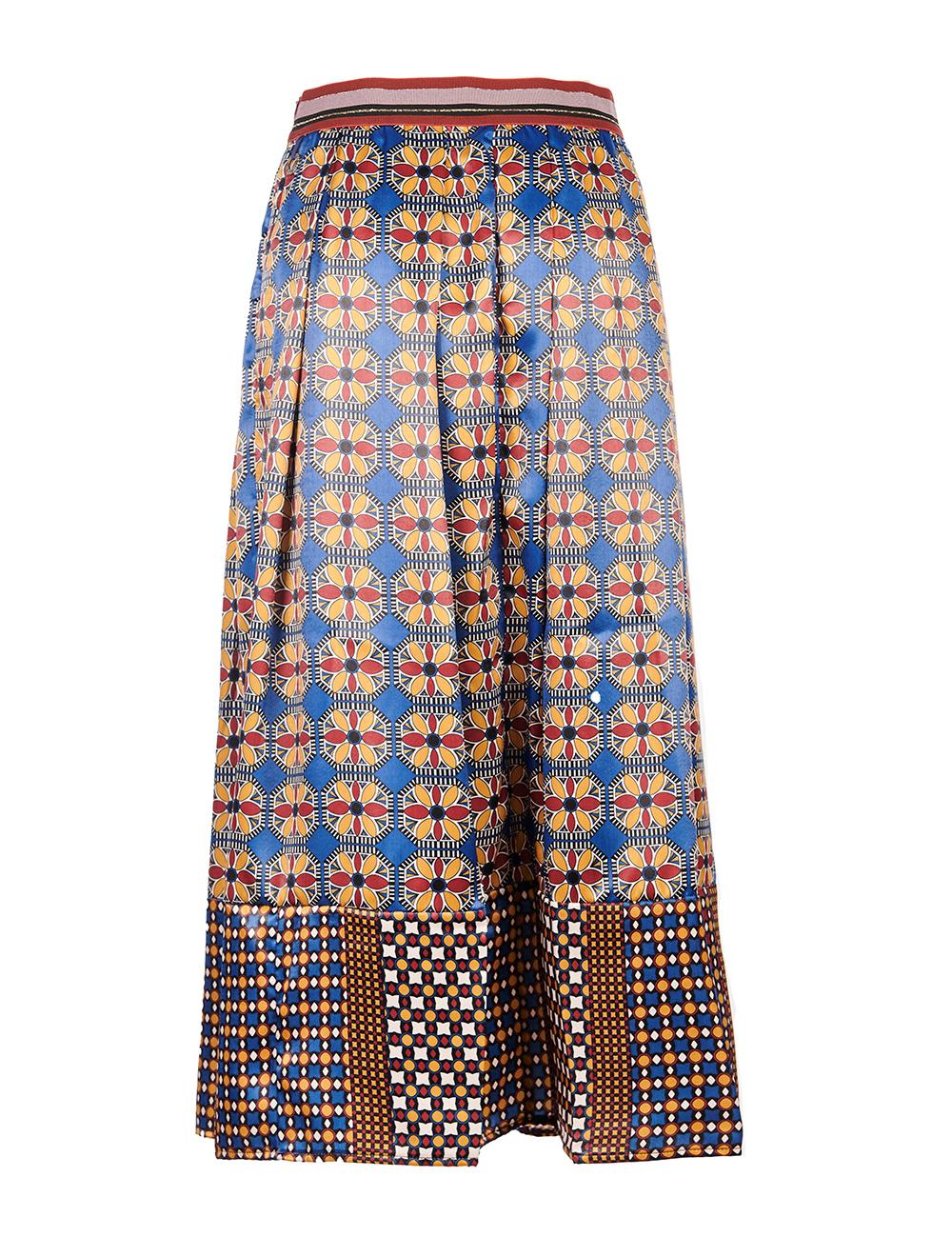 Save The Queen Gonna lunga a pieghe con stampata floreale Shopping Online
