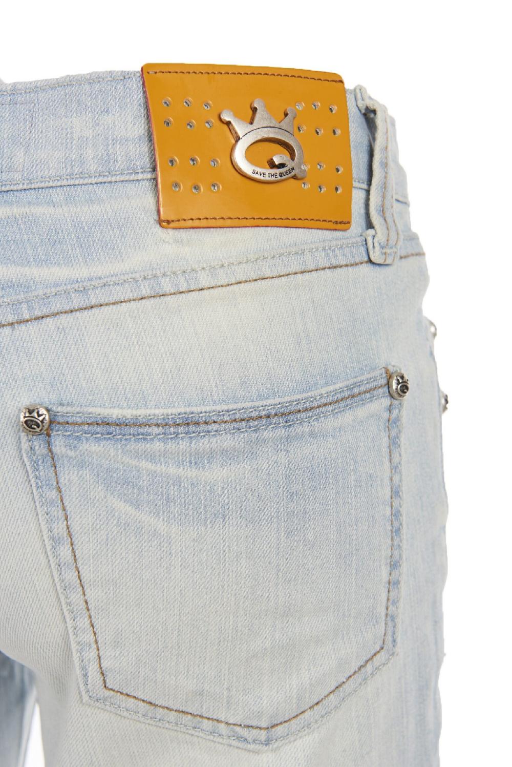 Save The Queen jeans ricamati Presa