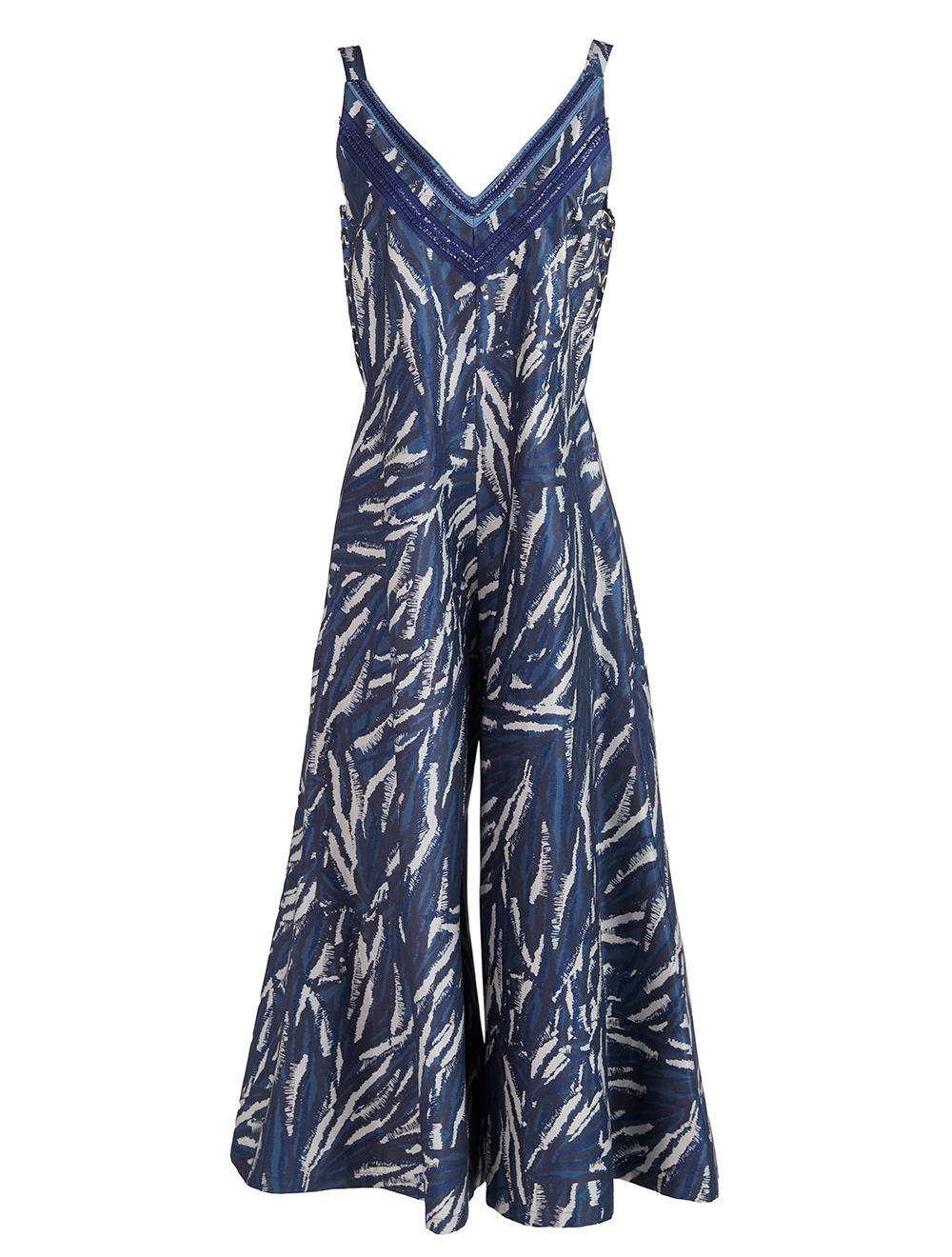 Save The Queen Tuta con stampa camouflage blu 2025