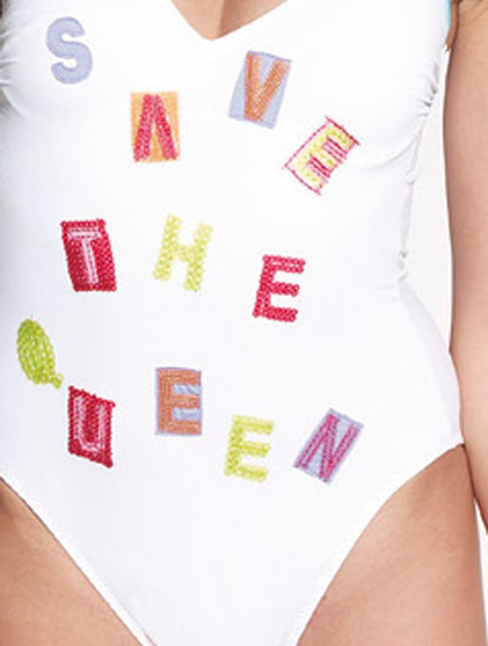 Save The Queen Costume intero con ricamo Pezzi Unici