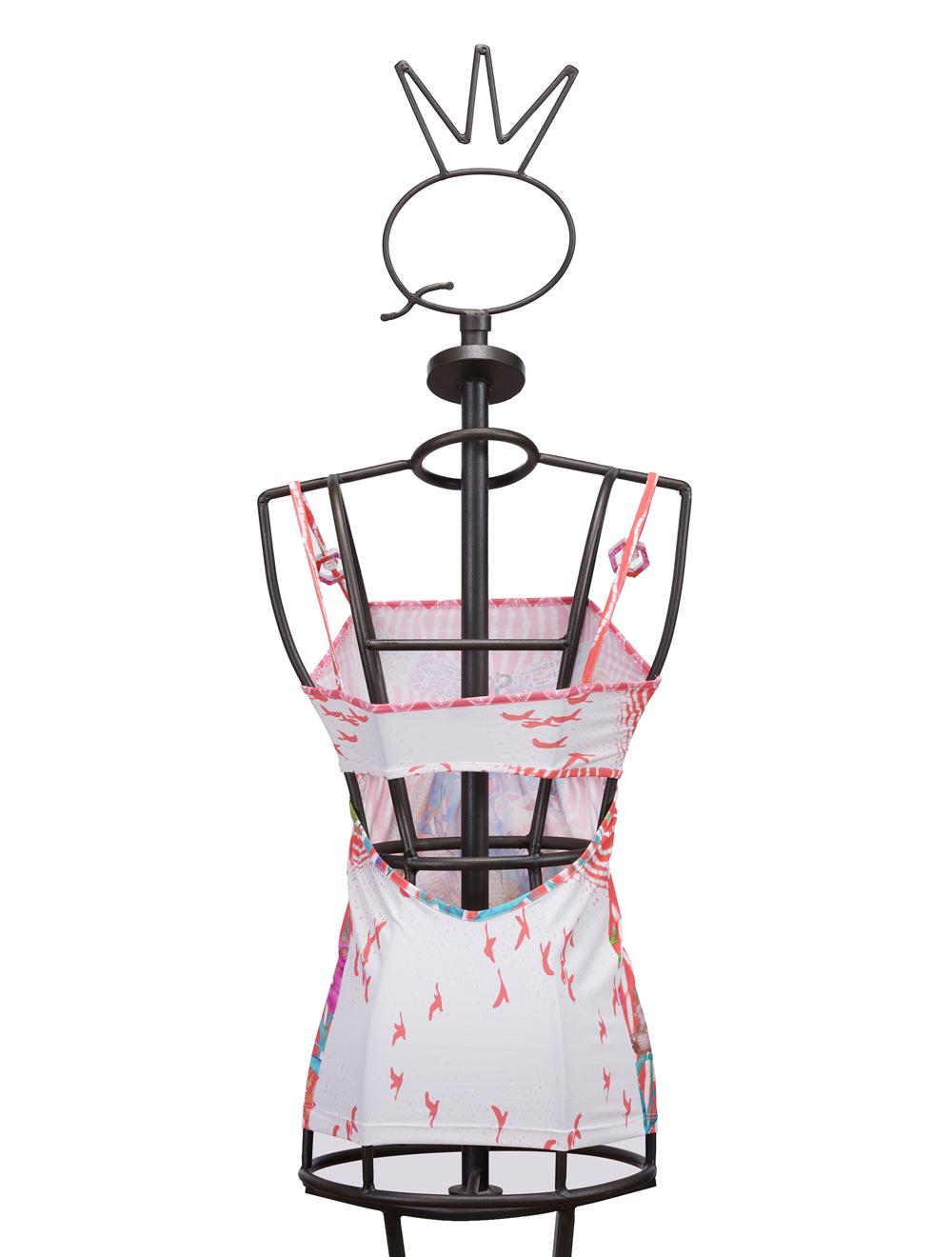 Save The Queen Top in jersey stampa cigno Prezzo Ridotto