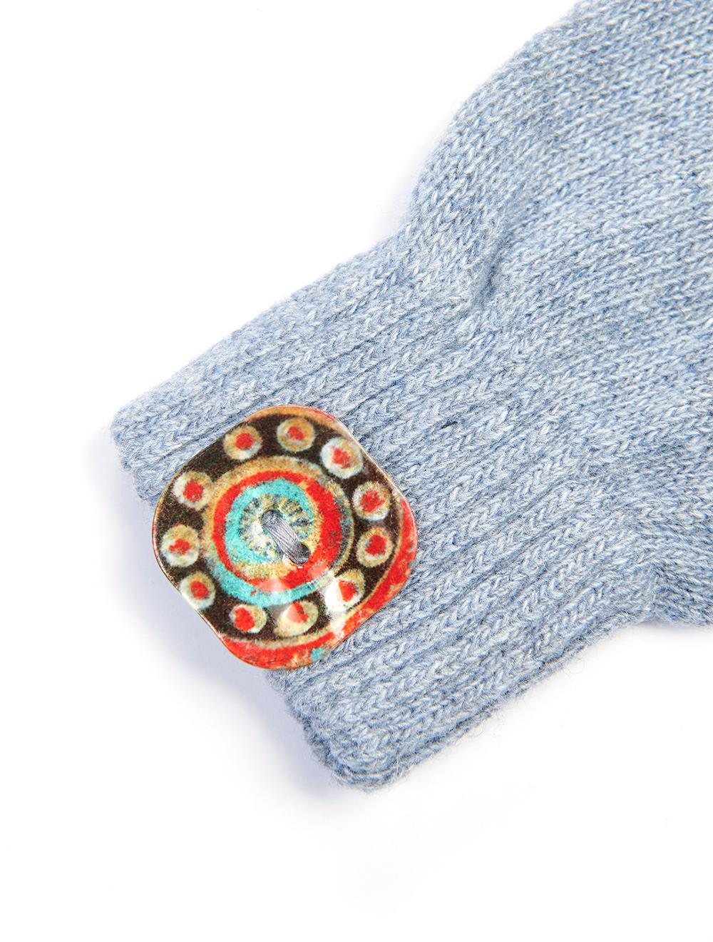 Save The Queen guanti in maglia con applicazione in madreperla Outlet