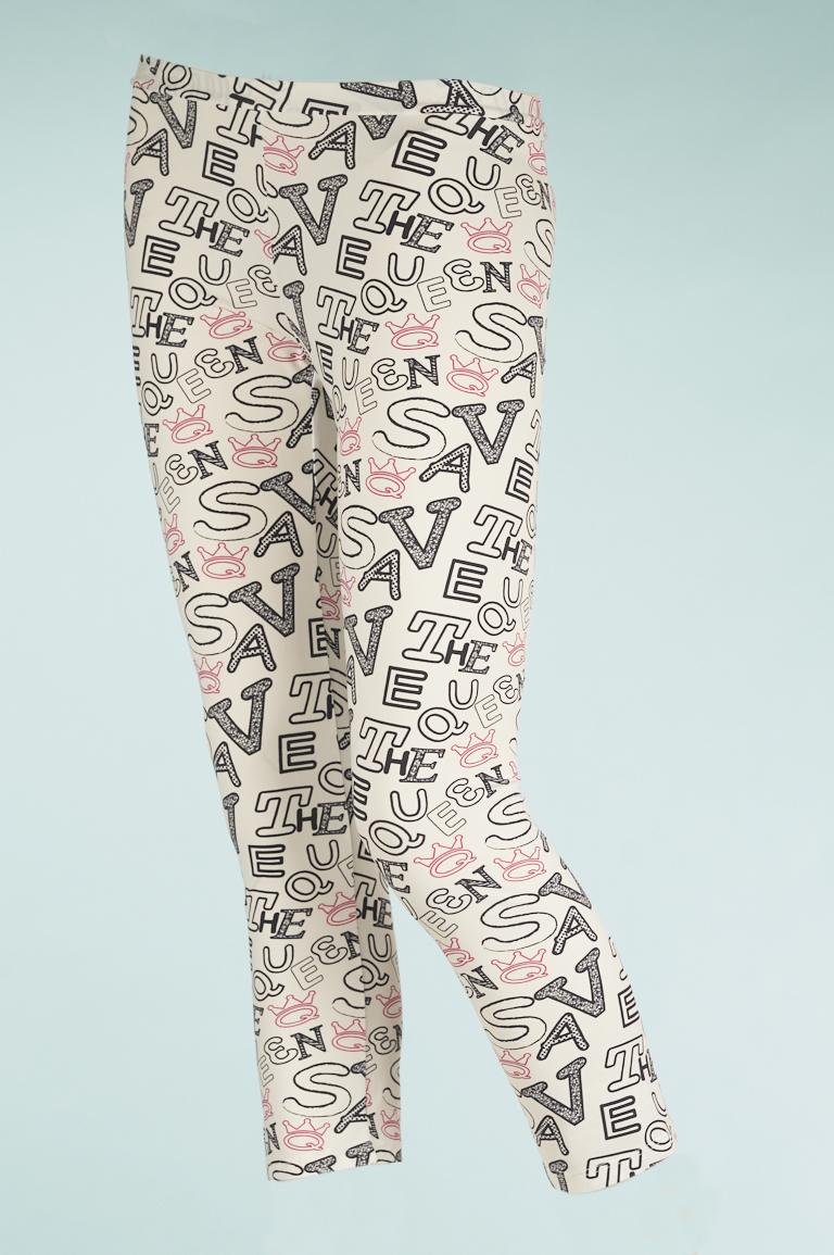 Save The Queen Leggings stampato Vendita Economica