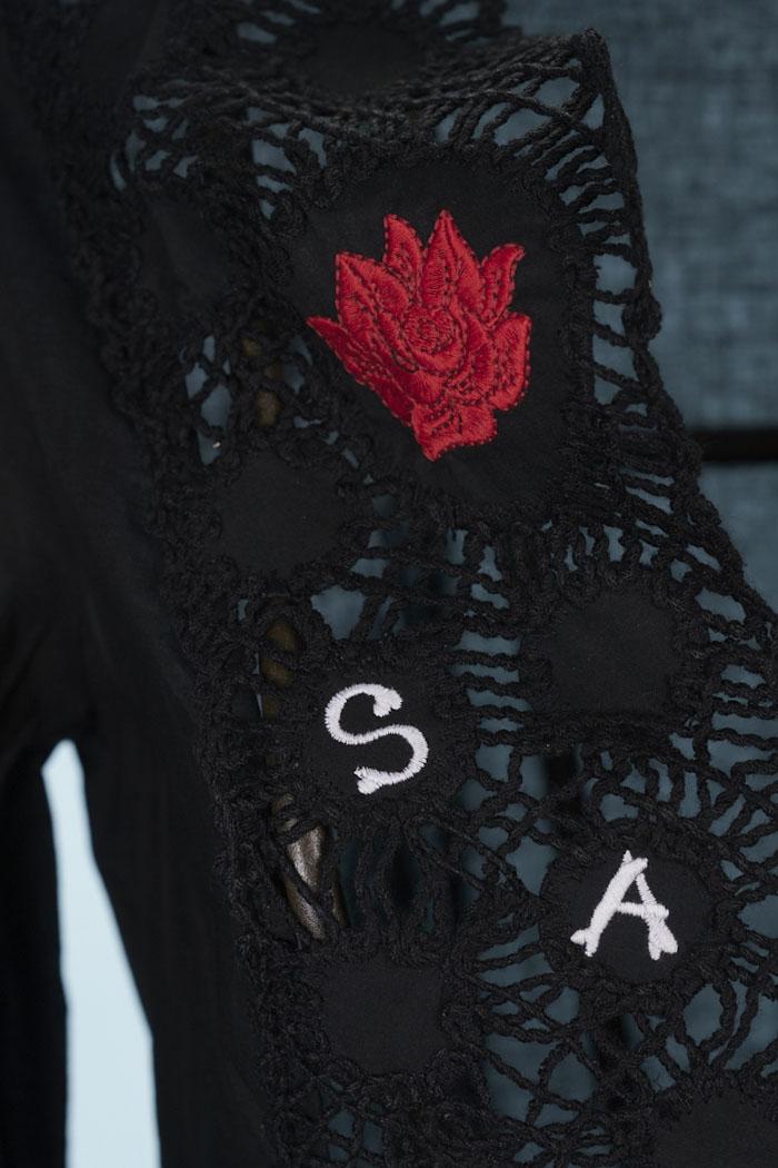Save The Queen Camicia lunga in cotone Liquidazione