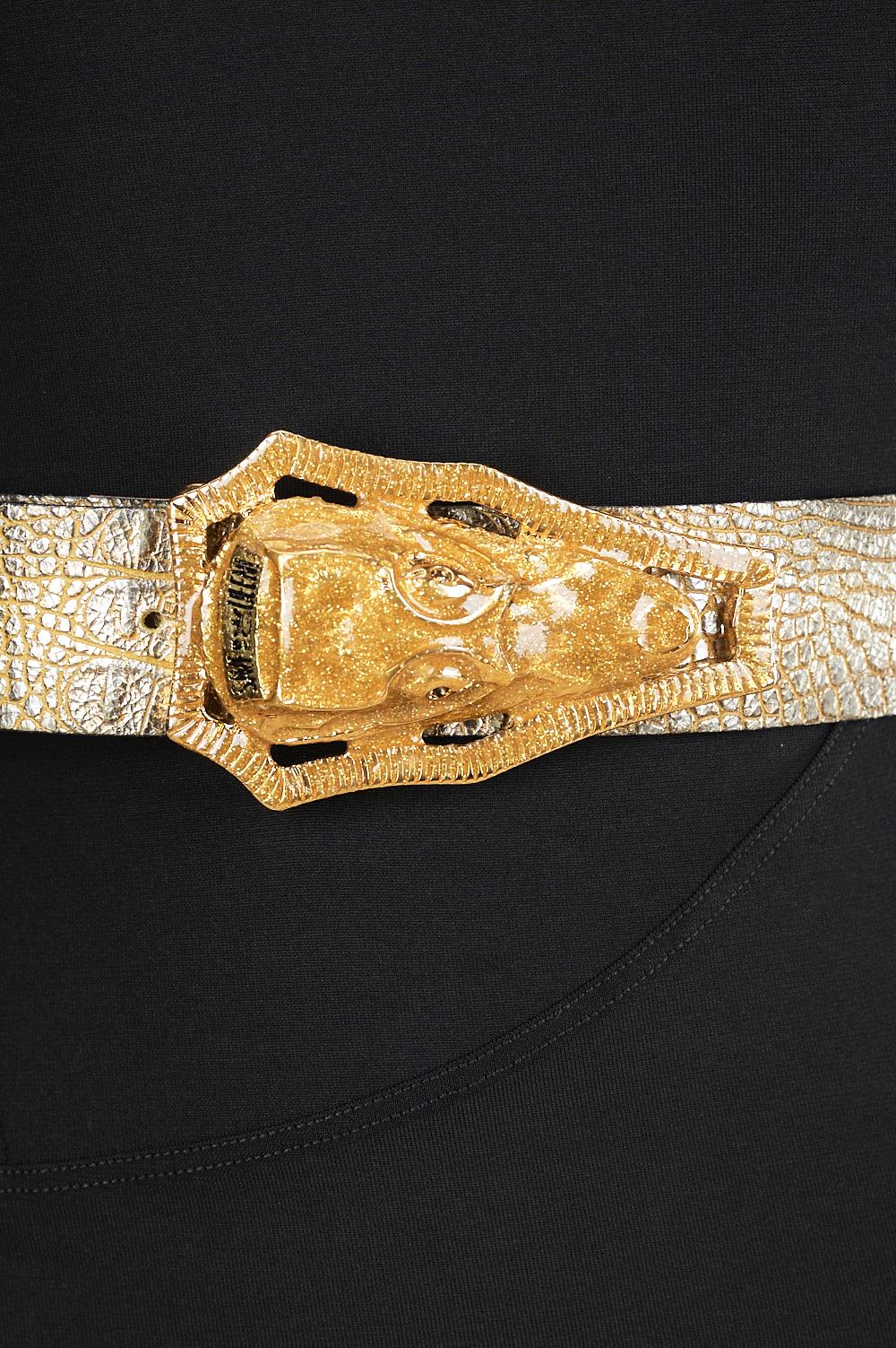 Save The Queen Cintura in pelle con fibbia in metallo Italia
