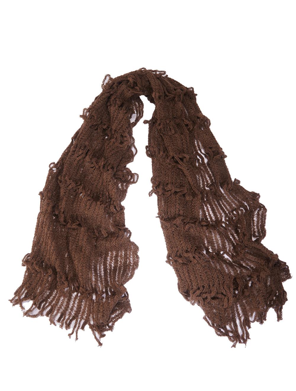 Save The Queen Sciarpa marrone in Mohair Spedizione Gratuita