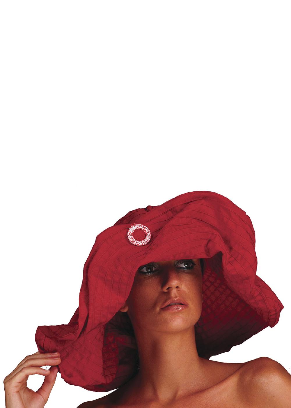 Save The Queen Cappello modellabile in tessuto rosso Sconto