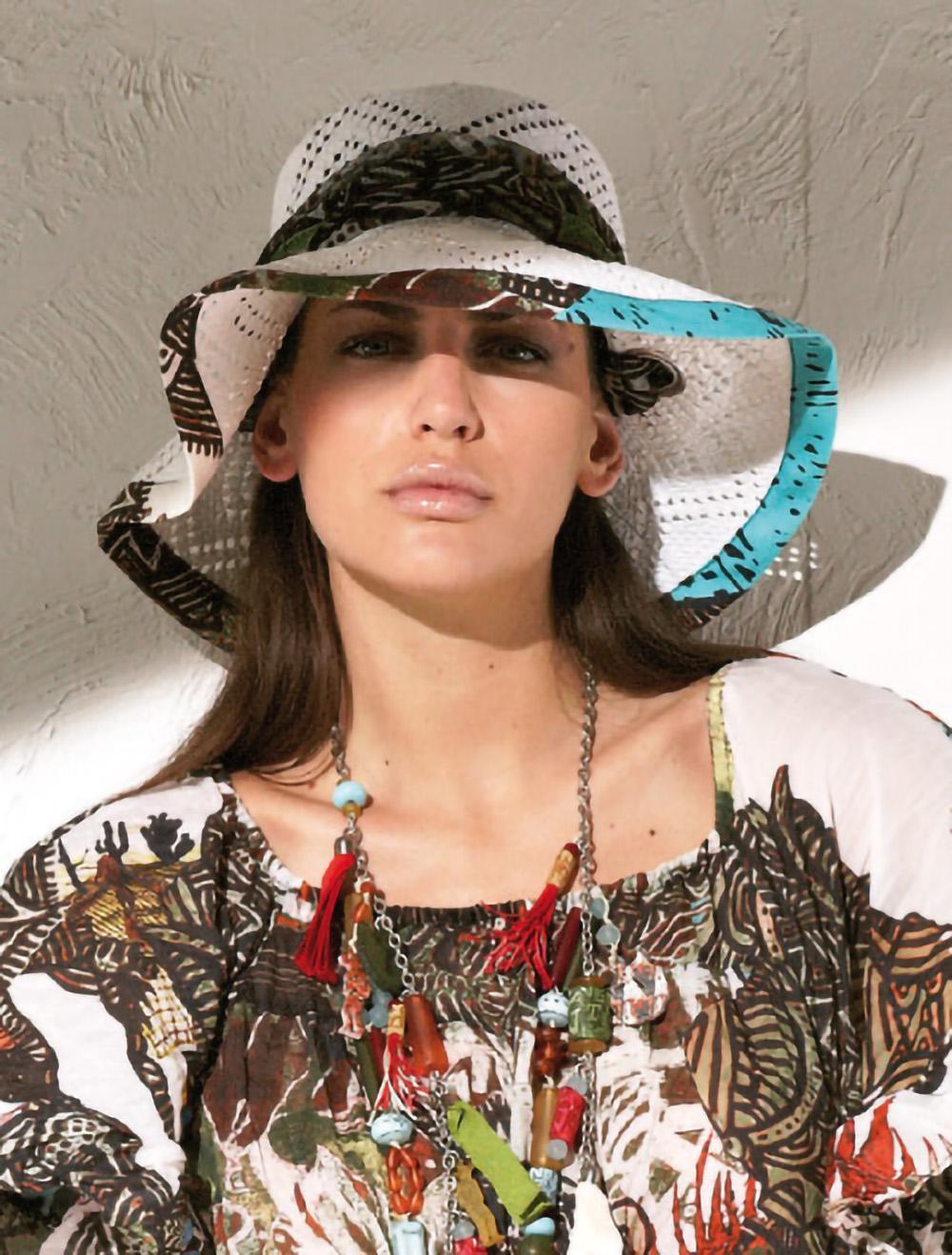 Save The Queen Cappello bianco in carta tessile con decorazione Outlet