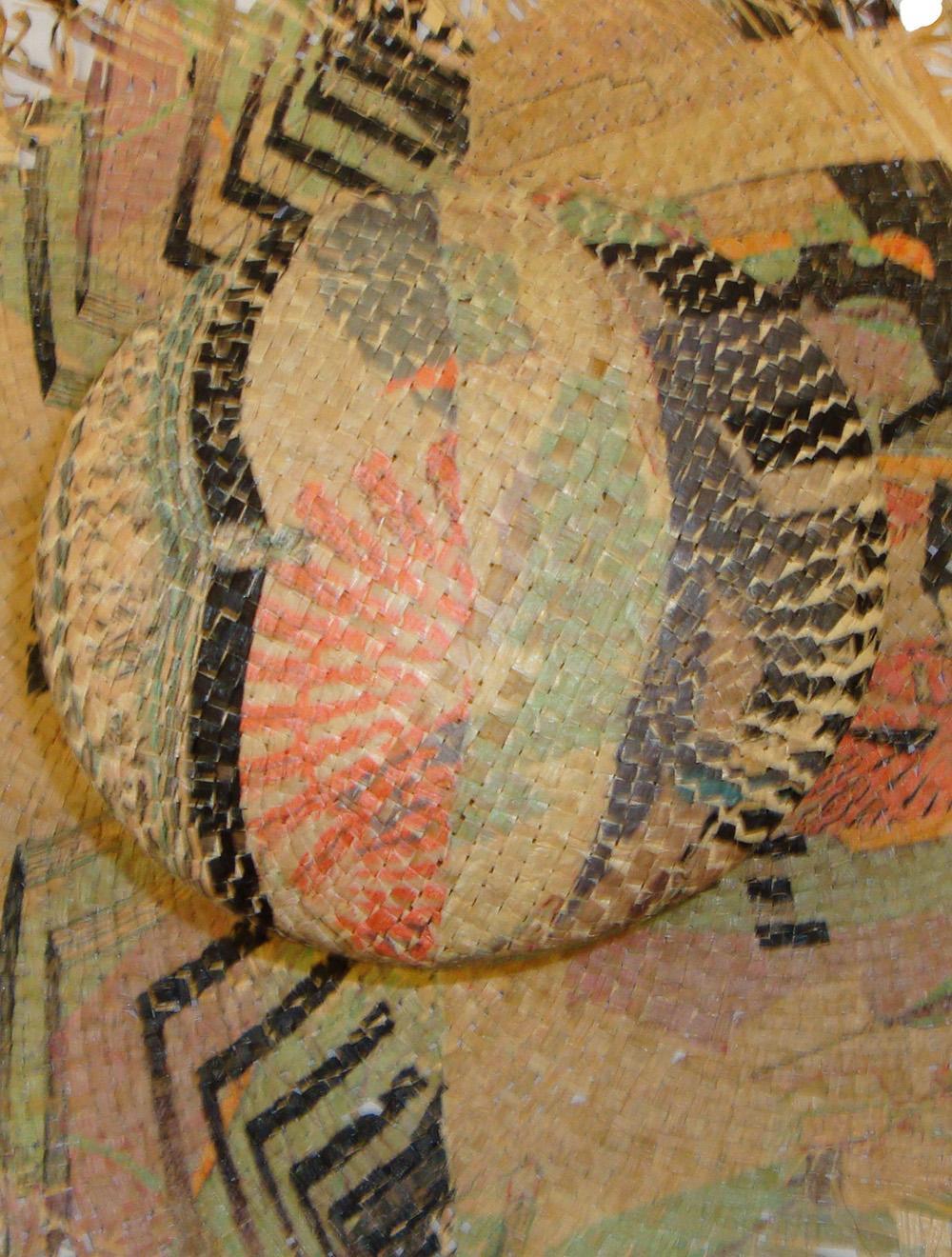 Save The Queen Cappello in paglia intrecciata con stampa Saldi
