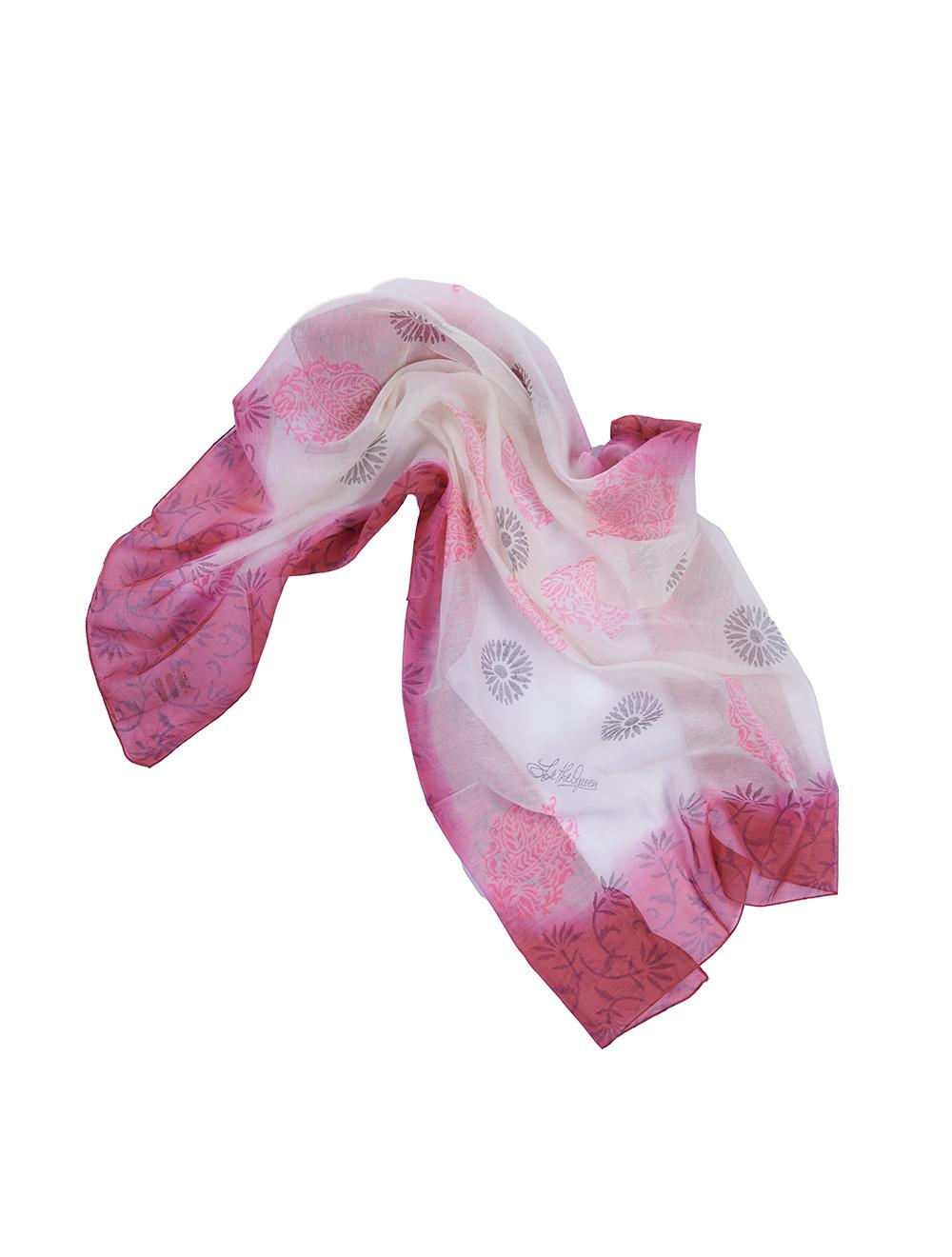 Save The Queen Foulard in seta e cotone a fantasia floreale Promozione
