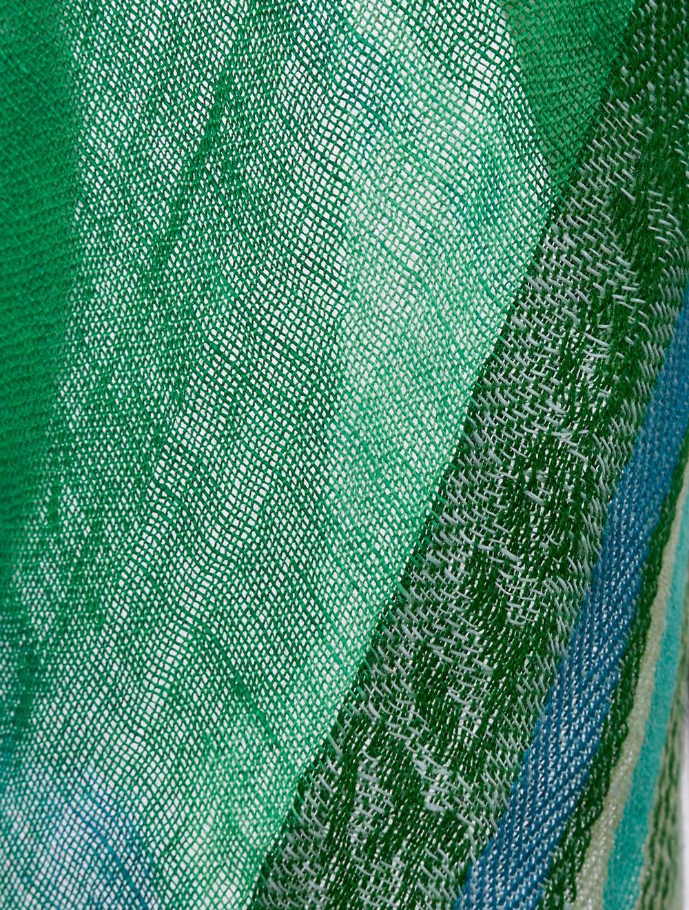 Save The Queen Stola con stampa verde in lino e modal Spedizione Gratuita