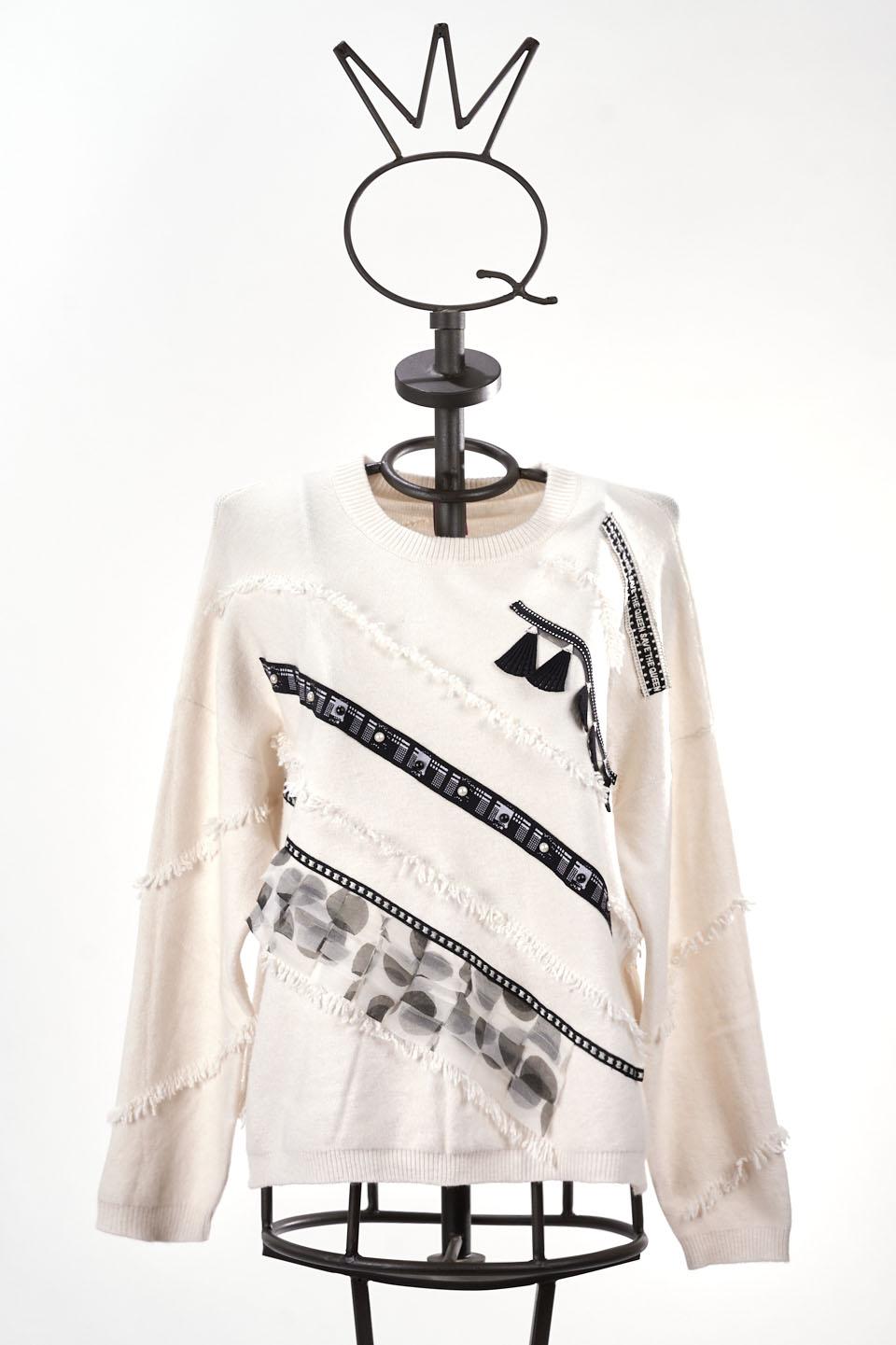 Save The Queen Maglia larga panna 2025