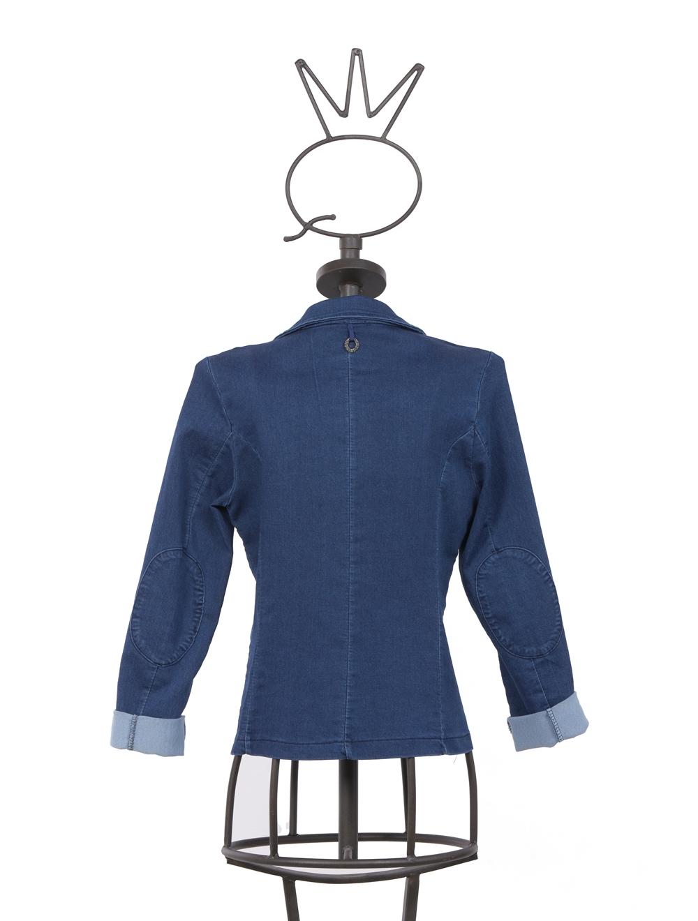 Save The Queen Giacca di jeans con applicazioni Outlet