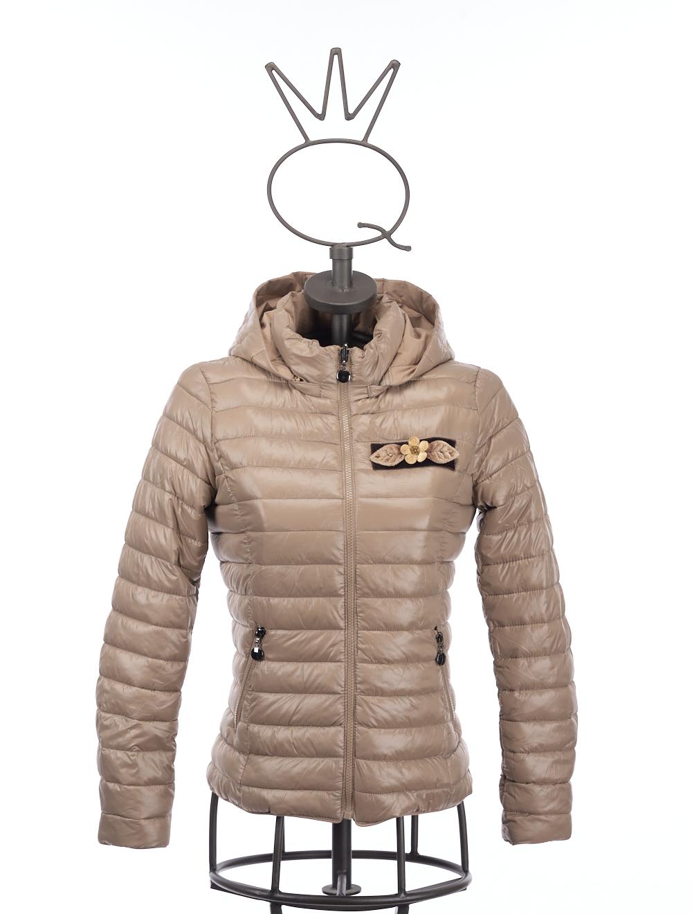 Save The Queen Piumino leggero tortora Italy