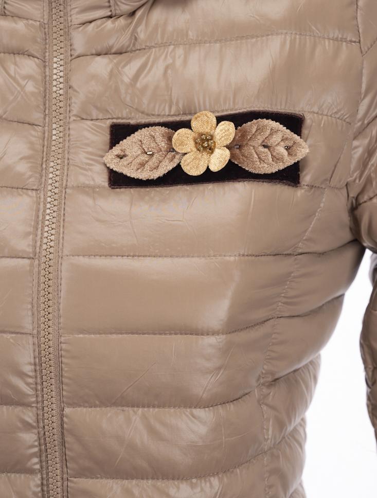 Save The Queen Piumino leggero tortora Italy