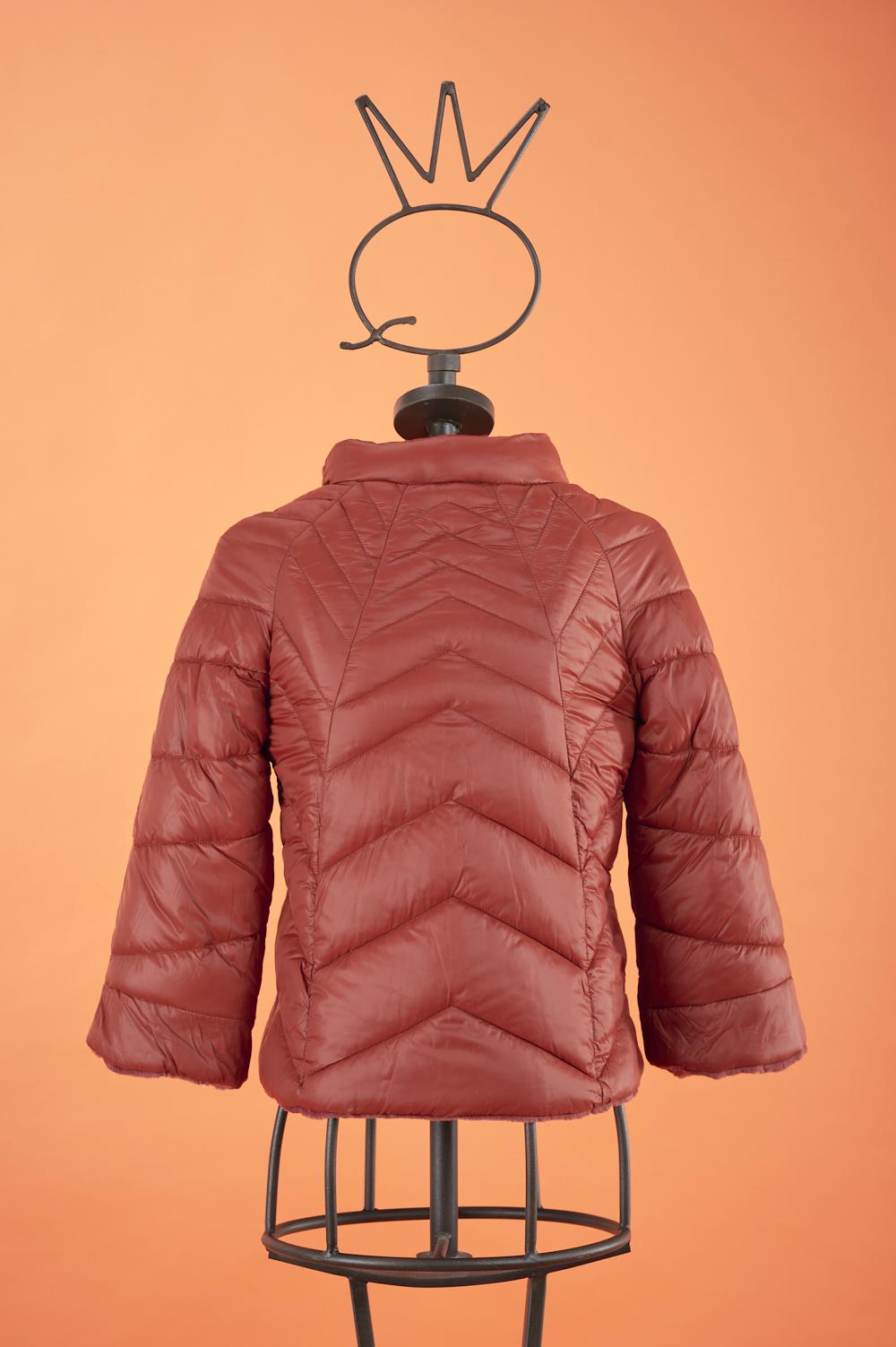 Save The Queen Piumino/ecopelliccia double face Vendita