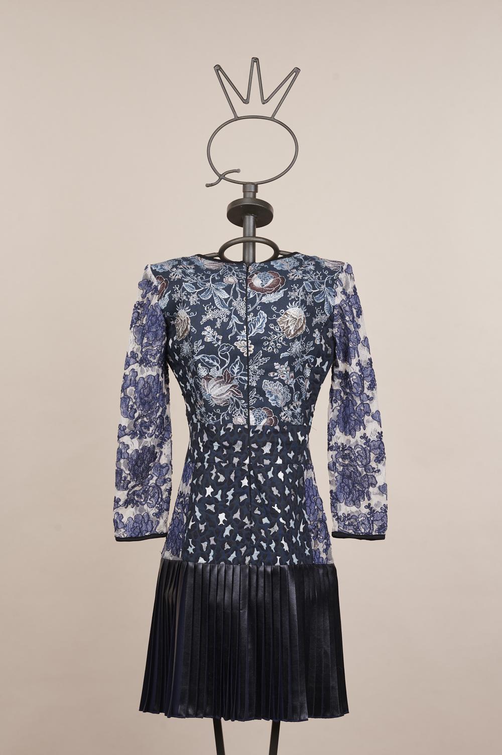 Save The Queen Vestito in jacquard e pizzo ricamato Soddisfazione Garantita