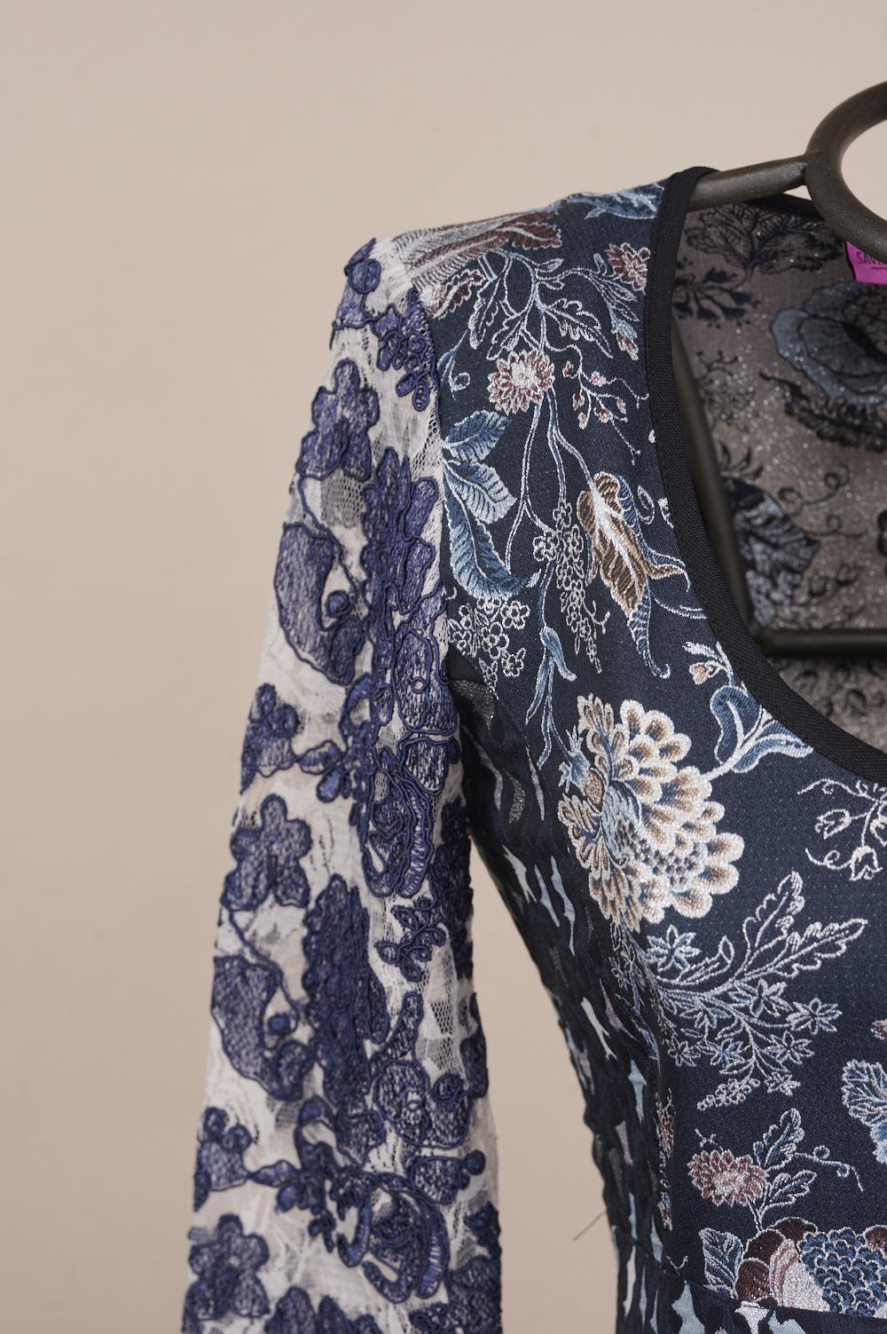 Save The Queen Vestito in jacquard e pizzo ricamato Soddisfazione Garantita