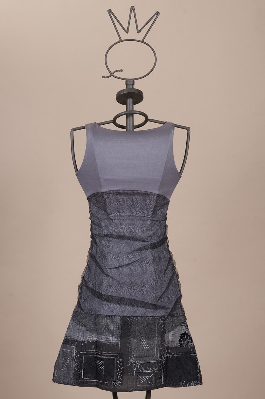 Save The Queen Vestito corto grigio Presa