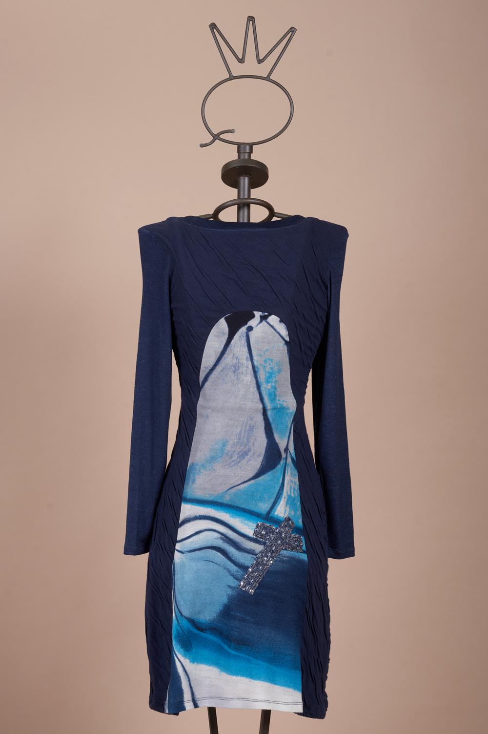 Save The Queen Vestito in lana stampato Sconto
