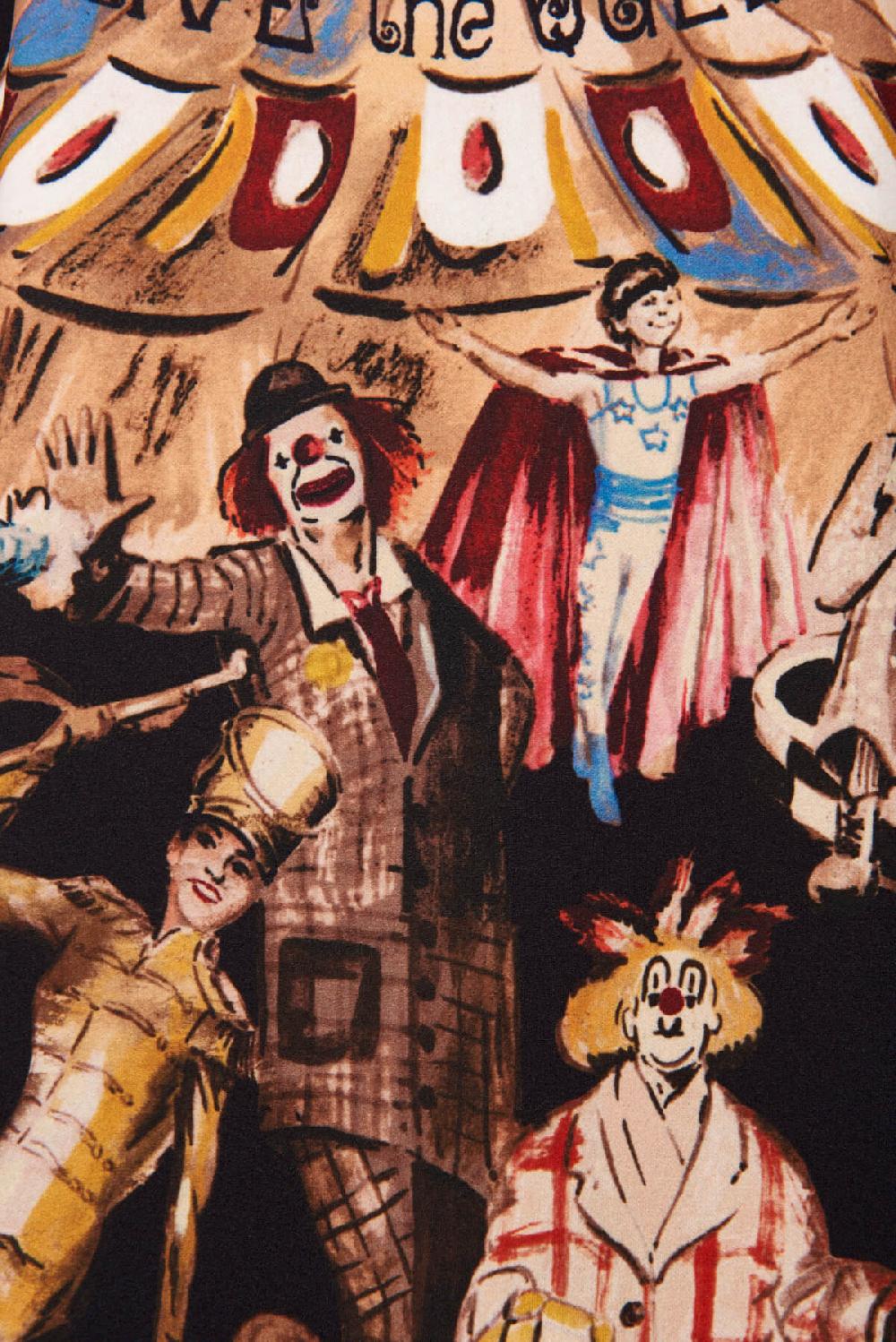 Save The Queen Vestito corto con stampa dedicata al Circo Online