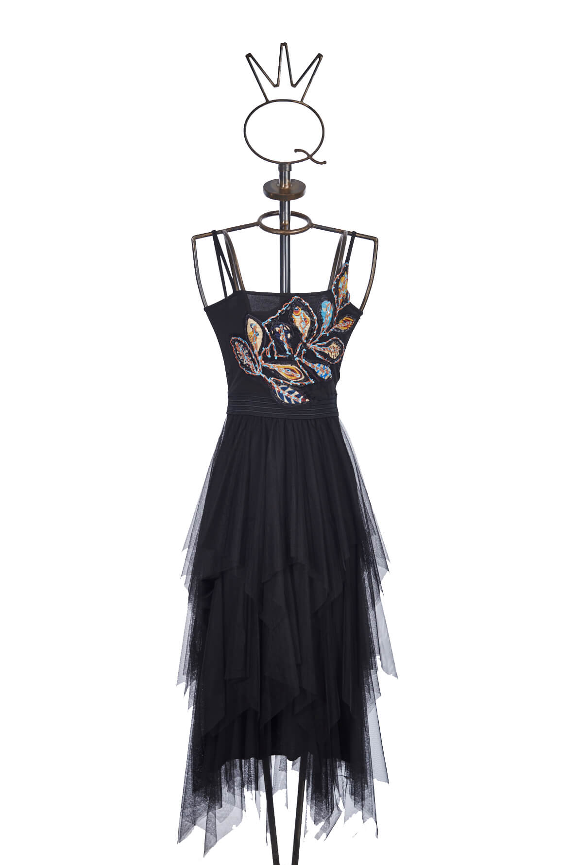 Save The Queen Vestito con ricamo e gonna in tulle a balze Ultimi due giorni
