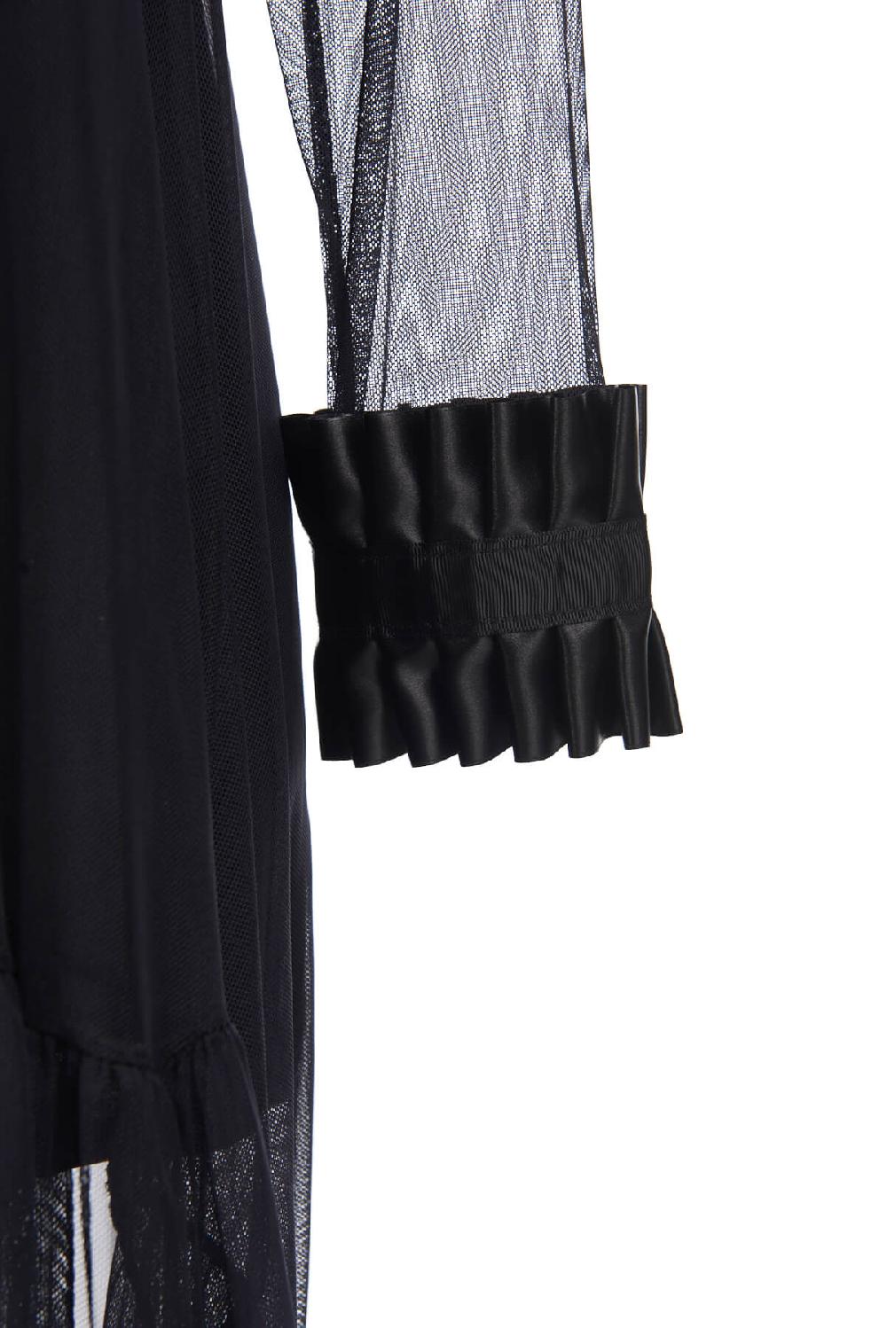 Save The Queen Vestito nero longuette con applicazioni Solo un giorno rimasto