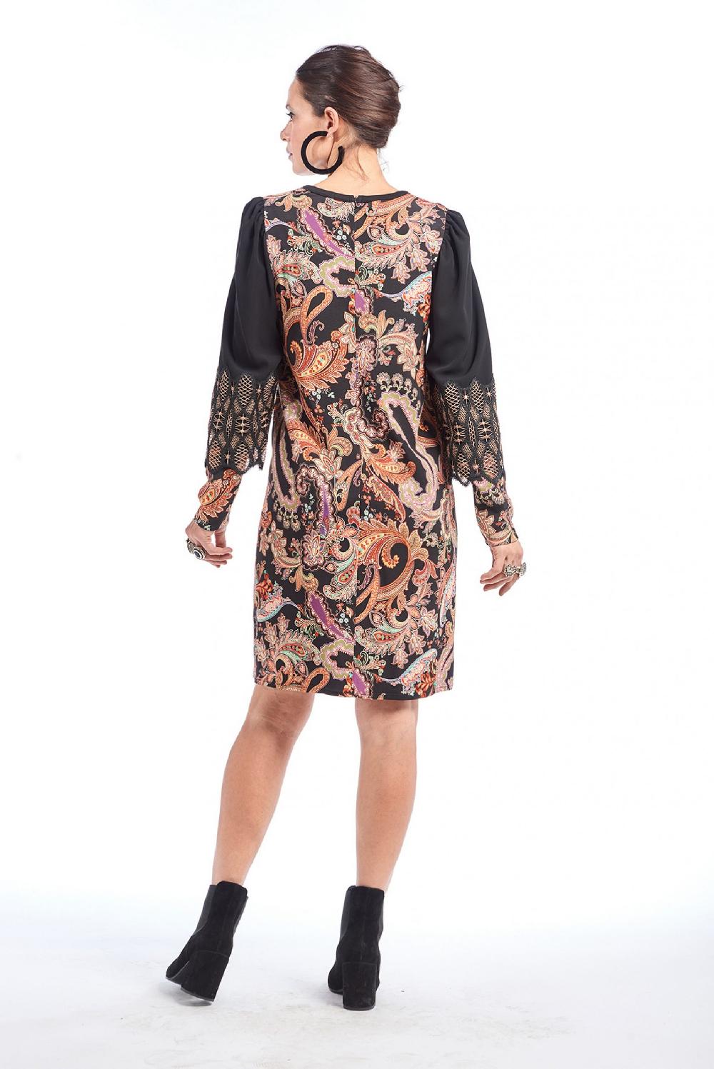 Save The Queen Vestito al ginocchio con stampa e ricami Super sconto
