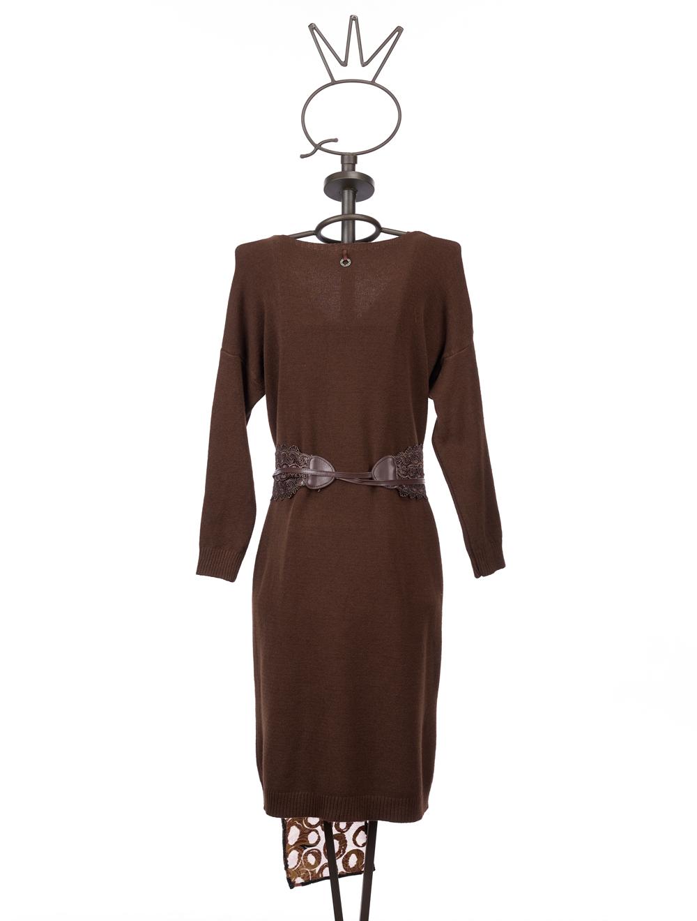 Save The Queen Vestito in tricot marrone 50% di sconto con spedizione gratuita