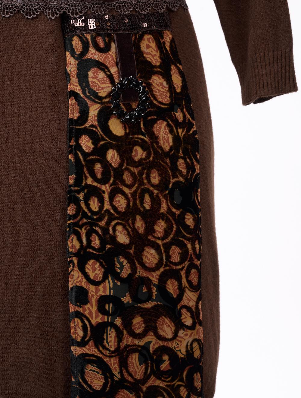 Save The Queen Vestito in tricot marrone 50% di sconto con spedizione gratuita