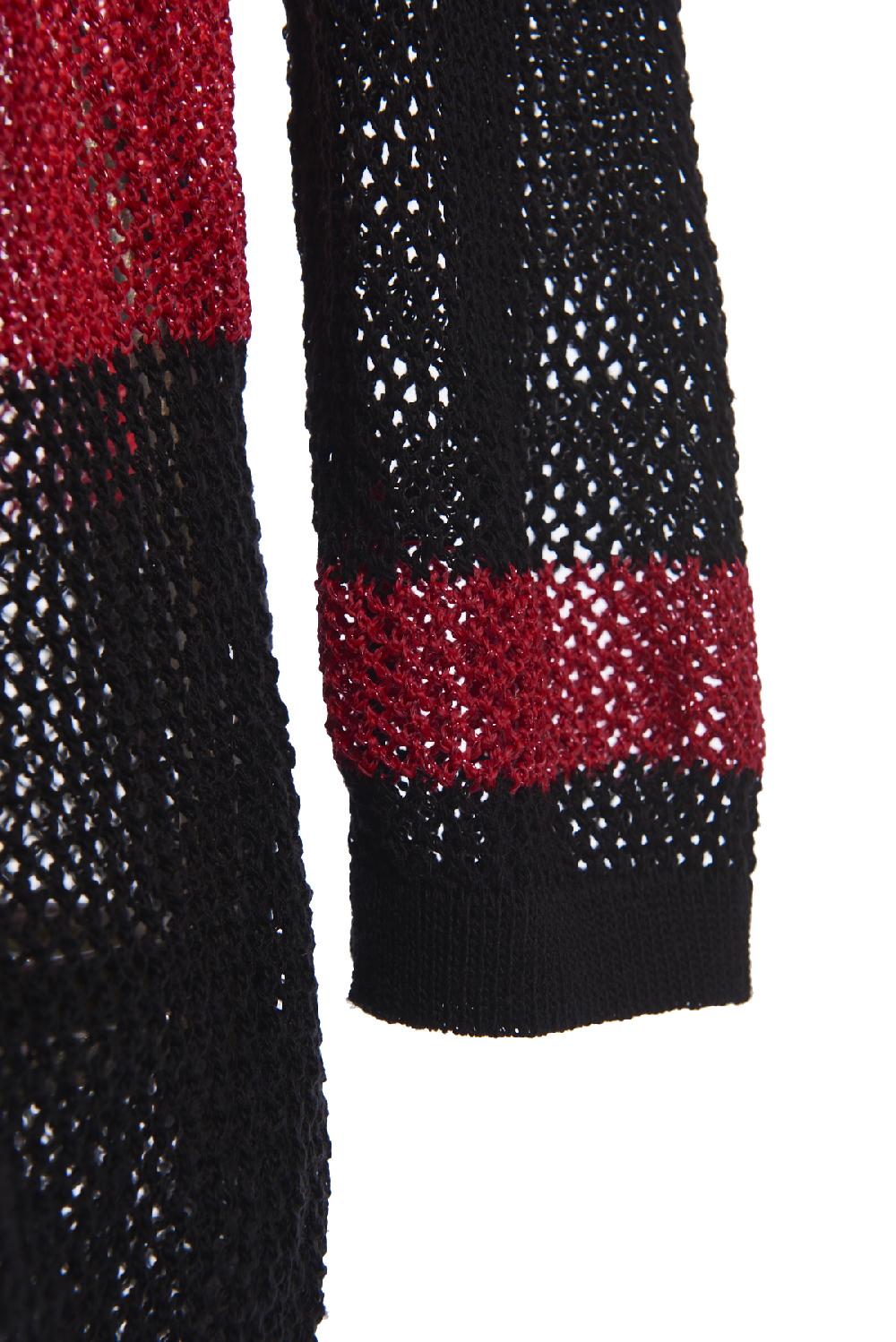Save The Queen Cardigan nero e rosso Qualità