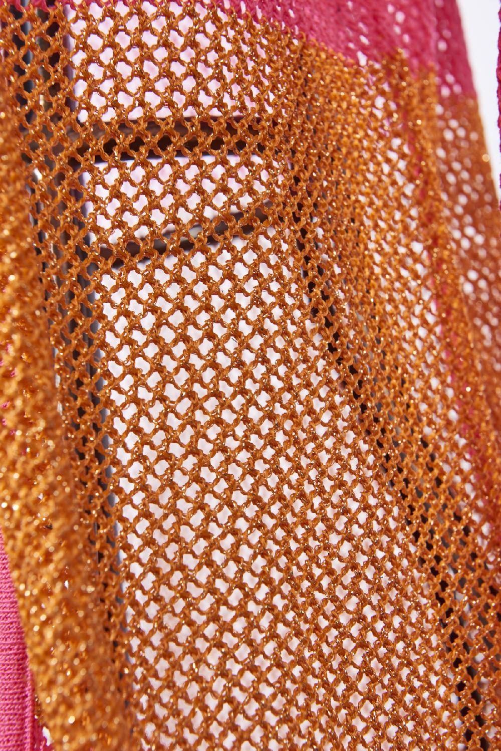 Save The Queen Cardigan fucsia e arancio Promozione