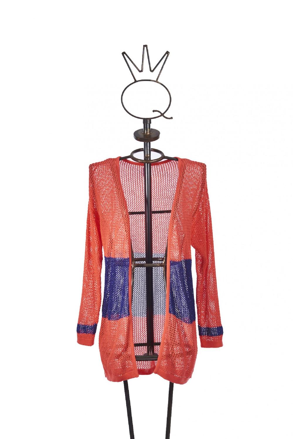 Save The Queen Cardigan corallo e viola Promozione Limitata