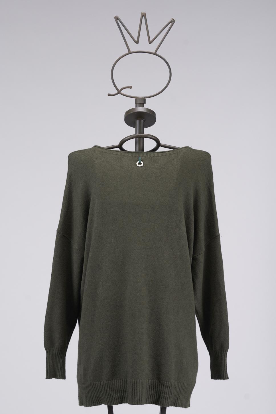Save The Queen Maxi maglia verde militare Novità