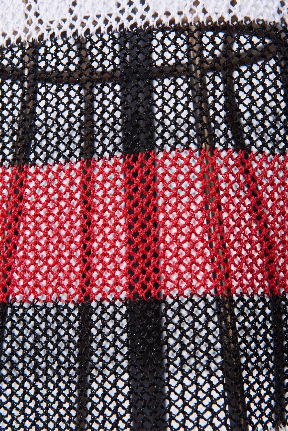 Save The Queen Maglia a tunica bianca nera e rossa Moda