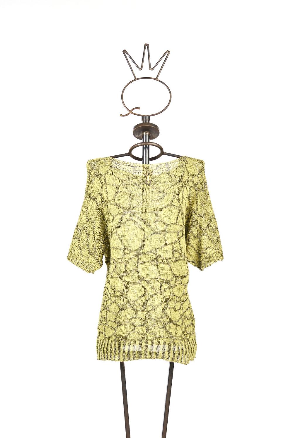 Save The Queen maglia gialla con ricamo Sconto di tempo limitato