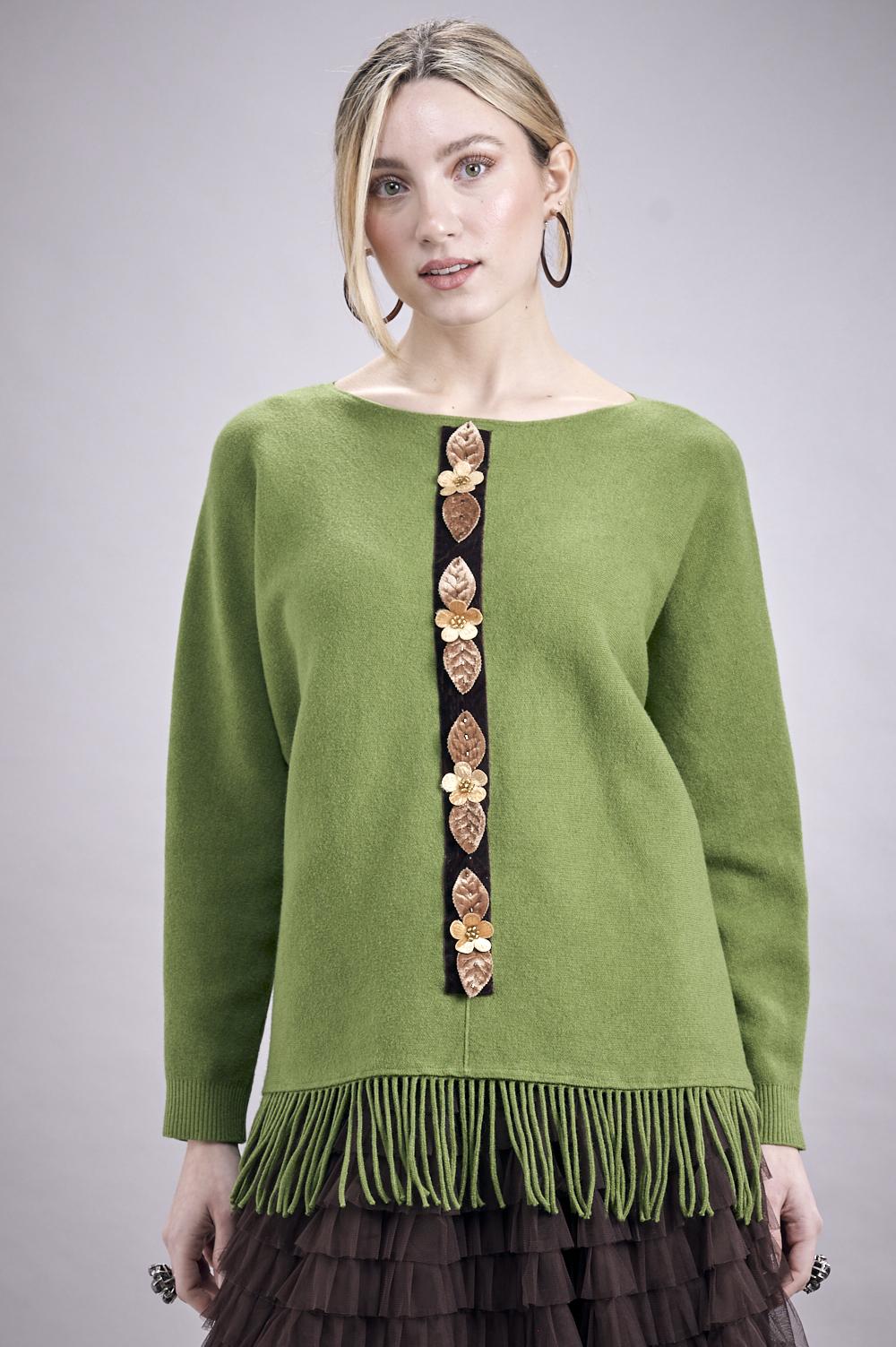 Save The Queen Maglia in tricot verde Fornitura limitata