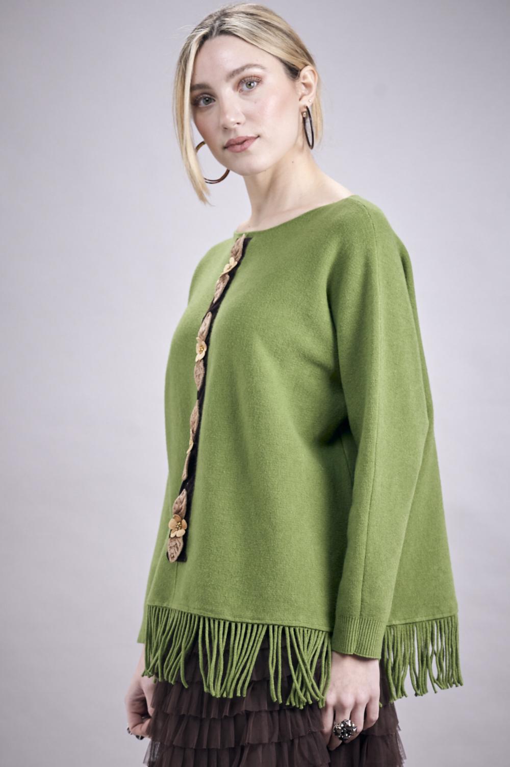 Save The Queen Maglia in tricot verde Fornitura limitata