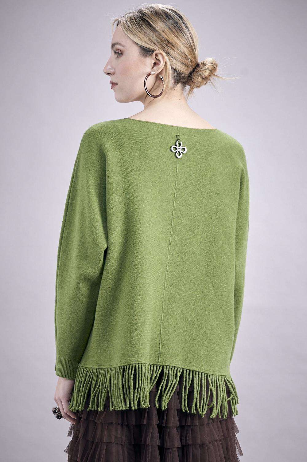 Save The Queen Maglia in tricot verde Fornitura limitata
