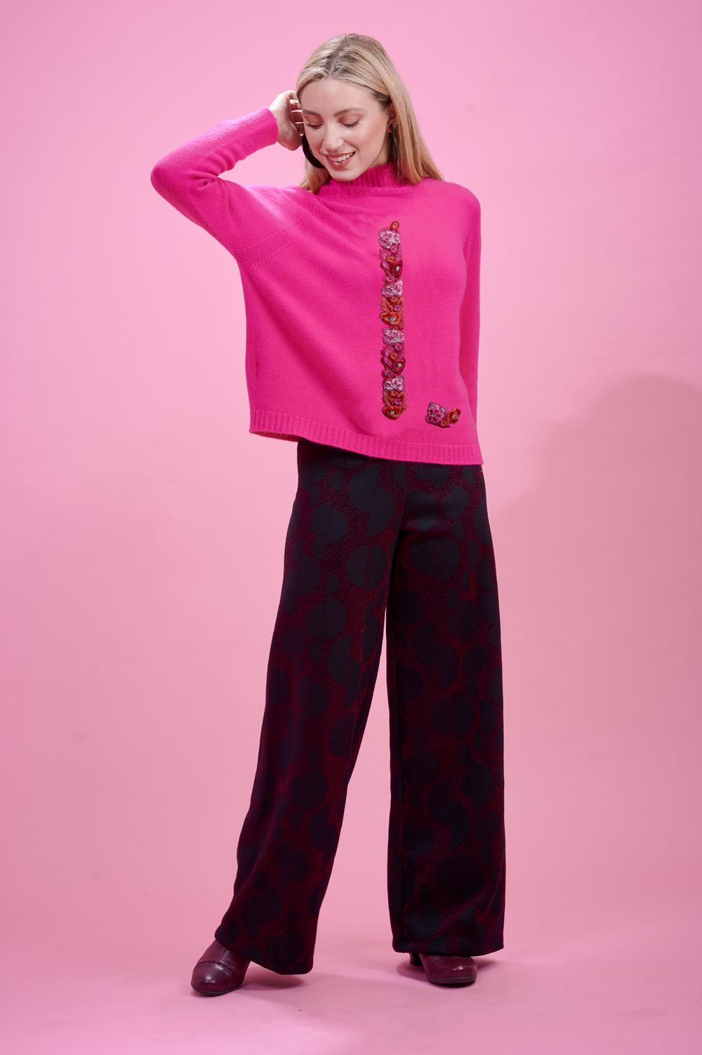 Save The Queen Maglia in tricot fuxia fluo Vendite stagionali