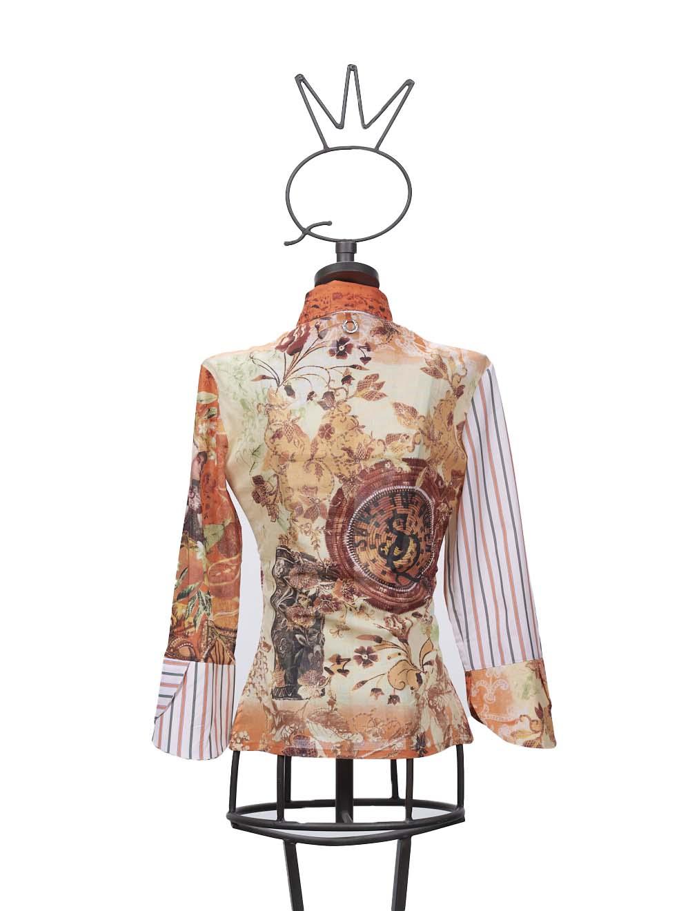 Save The Queen Camicia in mussola di cotone con stampa “Regina degli Aranci” Offerta San Valentino