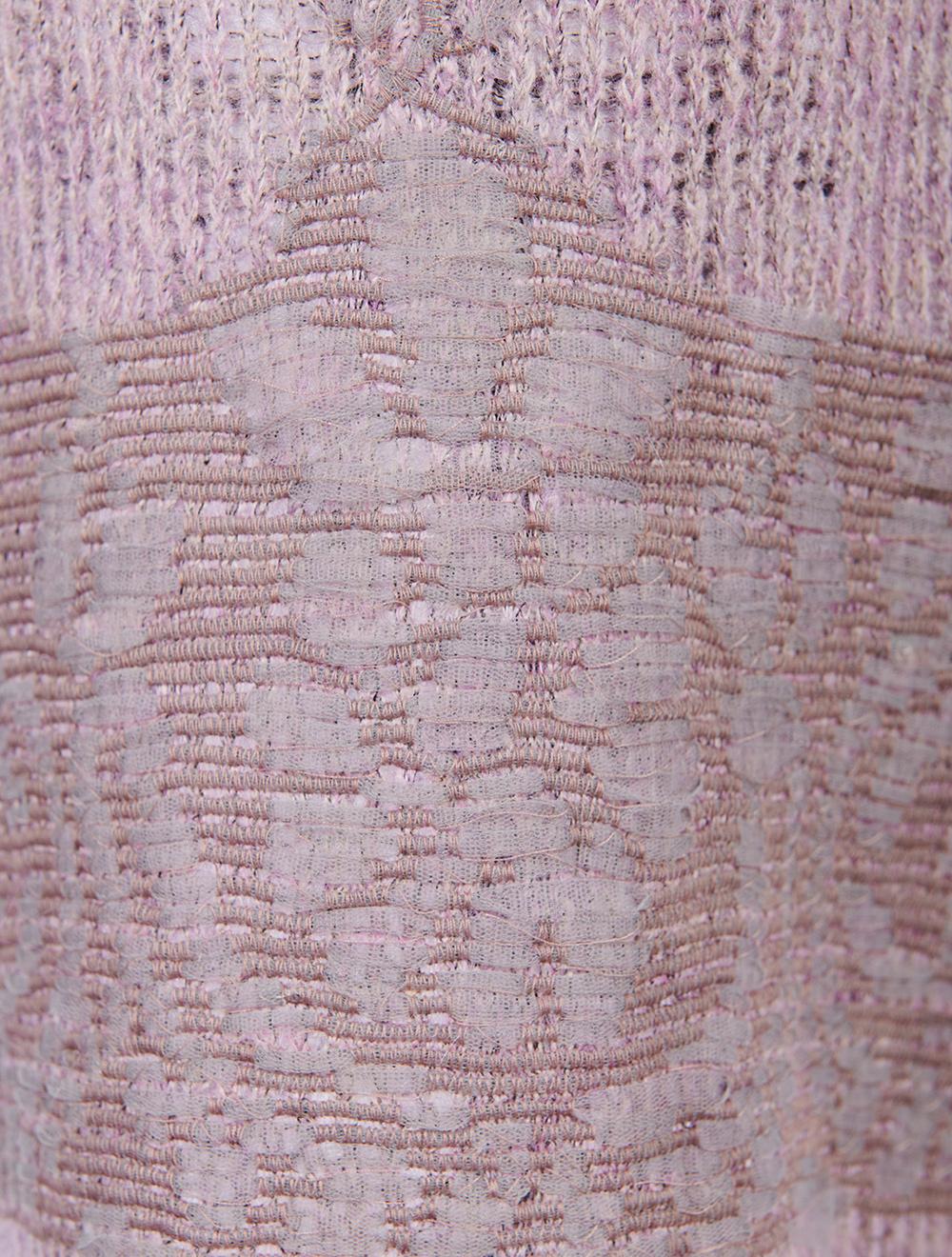 Save The Queen Tunica color glicine in lana mohair con ricamo Offerte stagionali