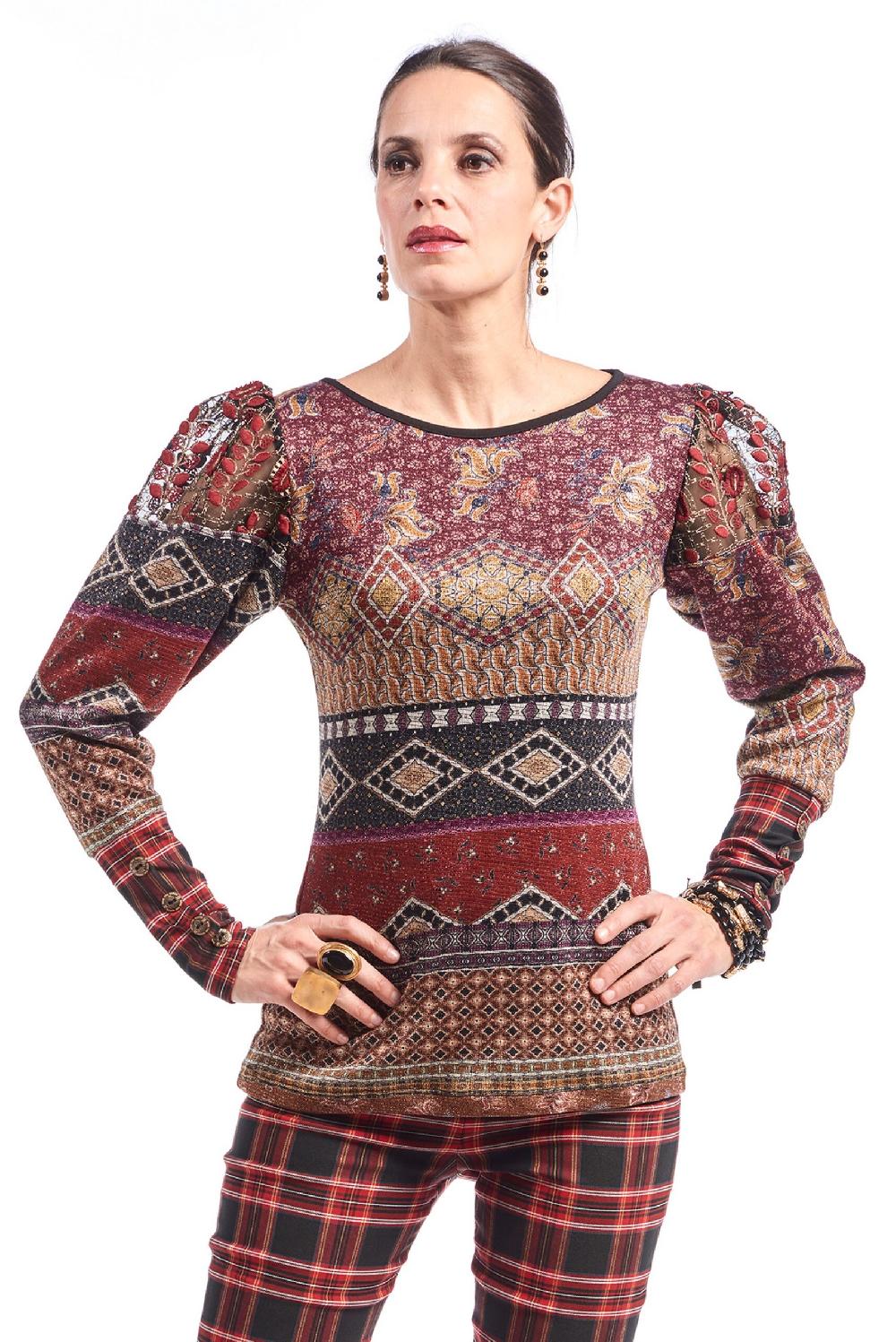 Save The Queen t-shirt lurex a fantasia con dettagli in pizzo e tartan Liquidazione