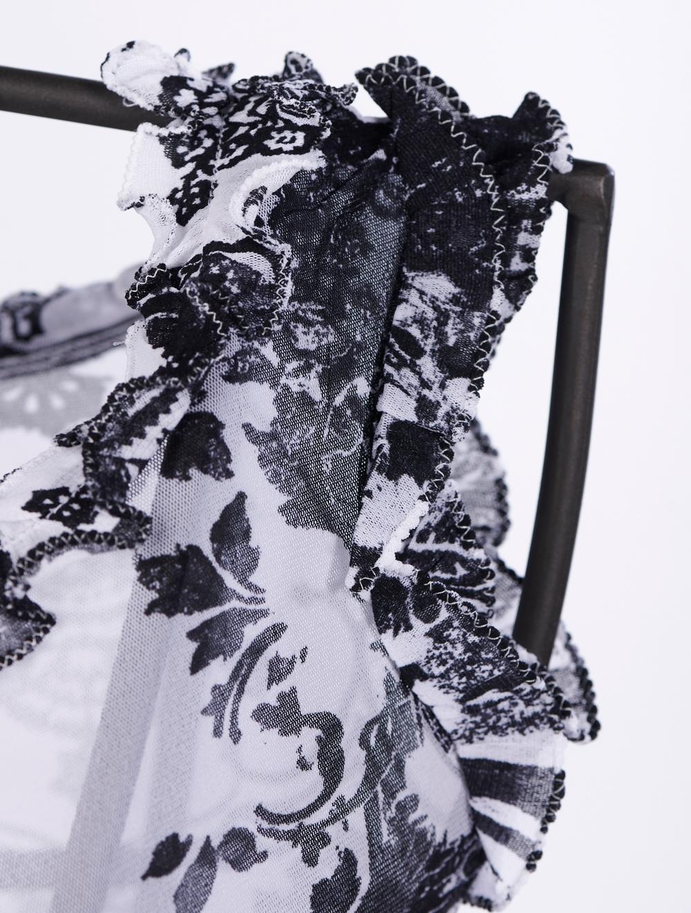 Save The Queen Top bianco con stampa e con ricamo Fino al 60% di sconto